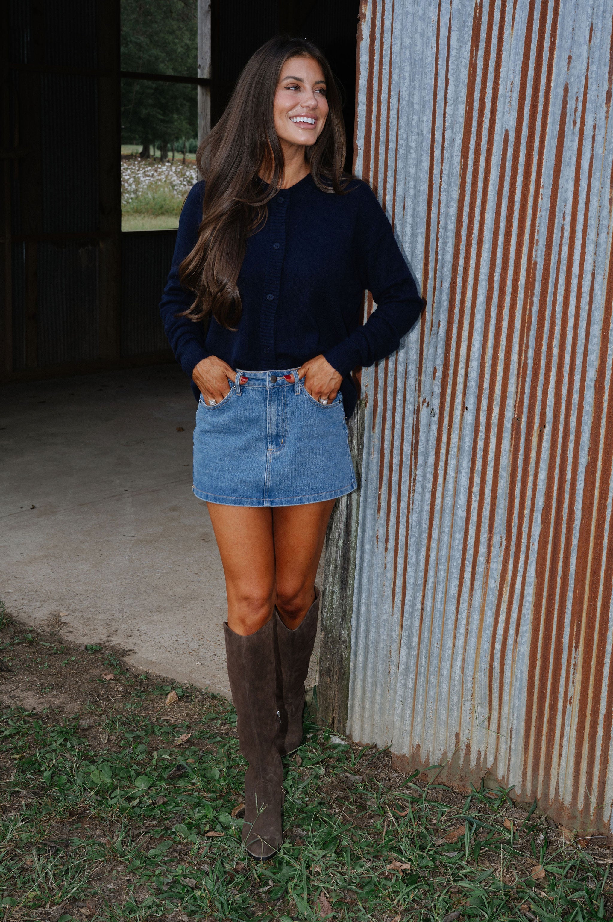 Denver Cardigan-Navy