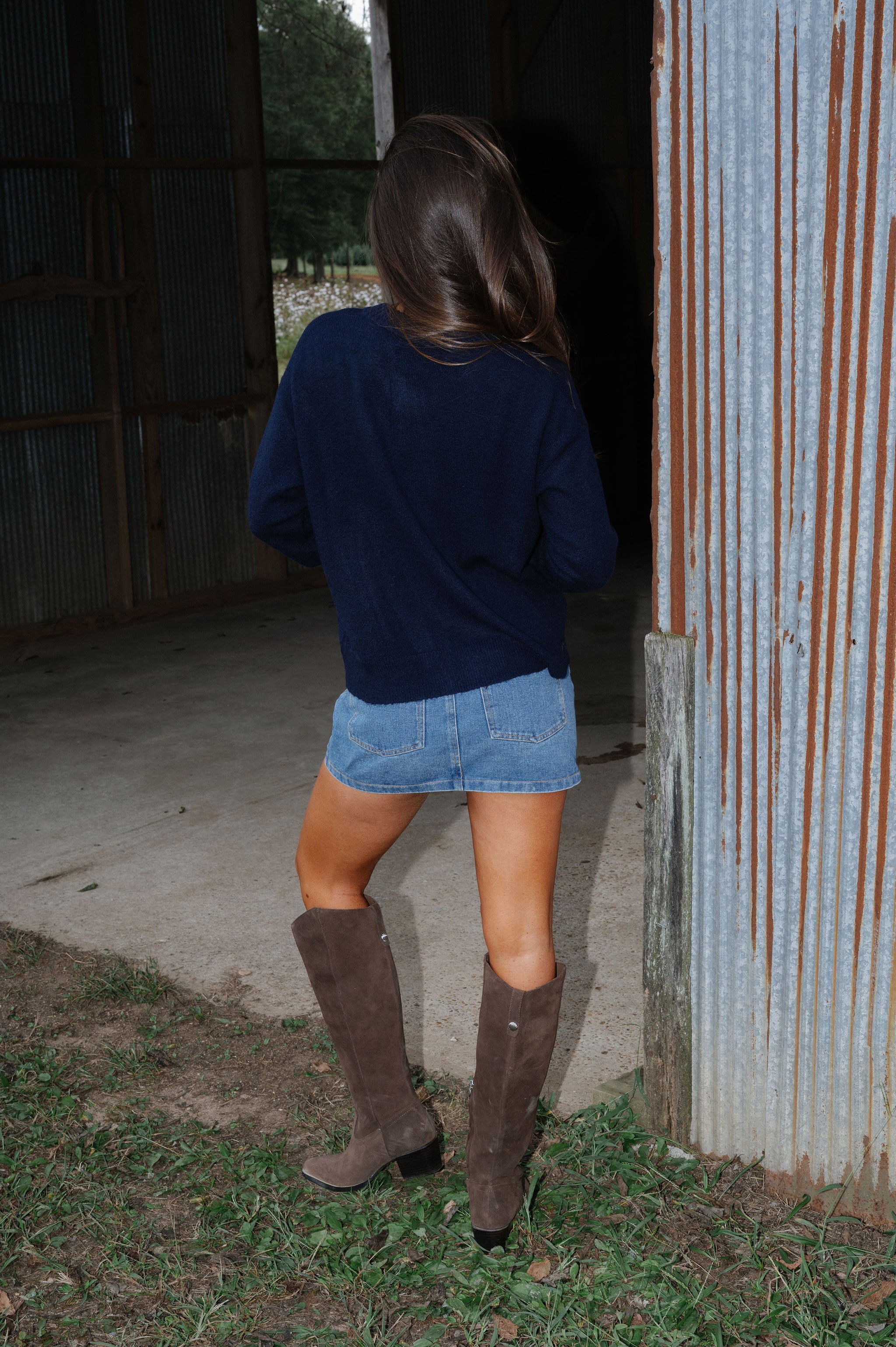 Denver Cardigan-Navy