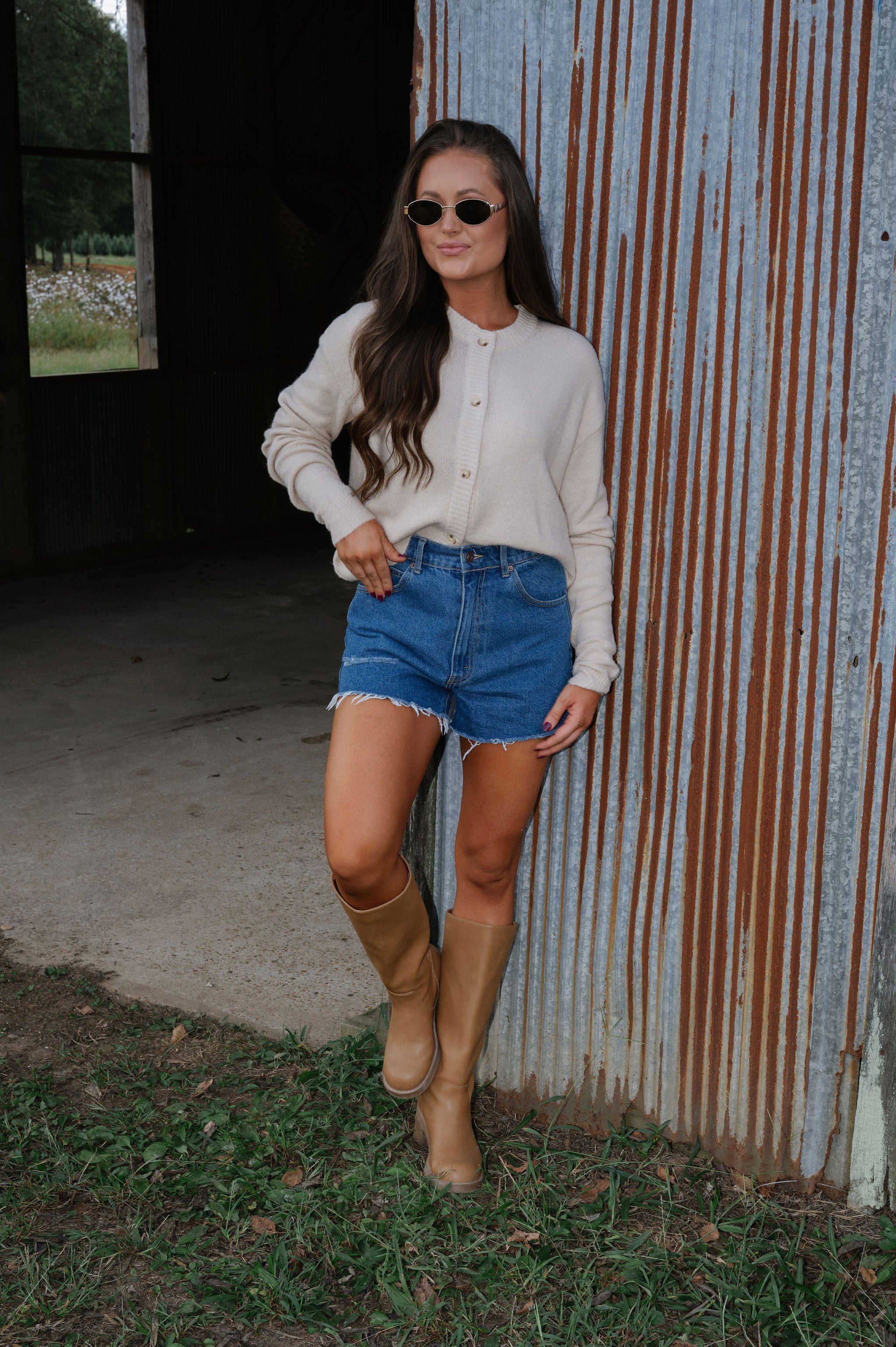 Denver Cardigan-Oatmeal