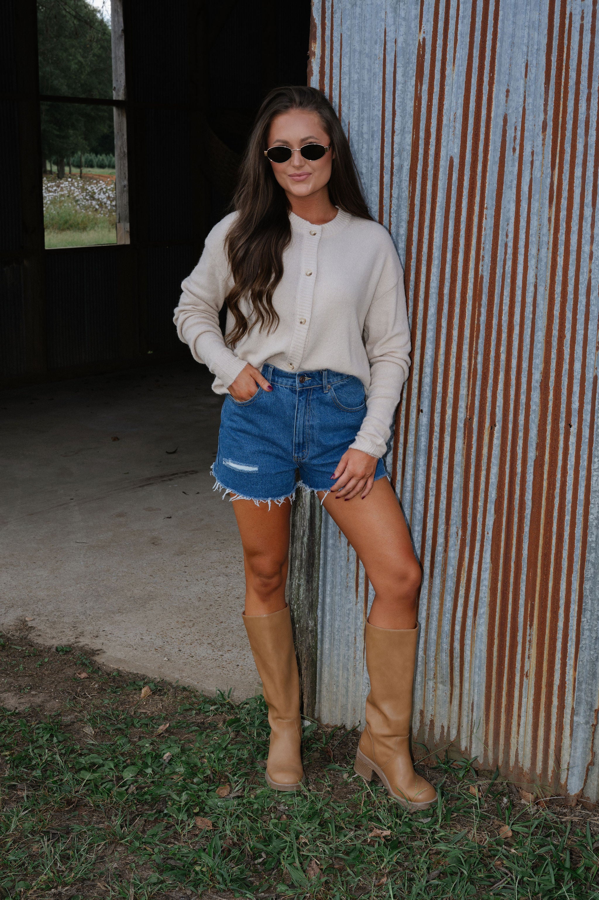 Denver Cardigan-Oatmeal