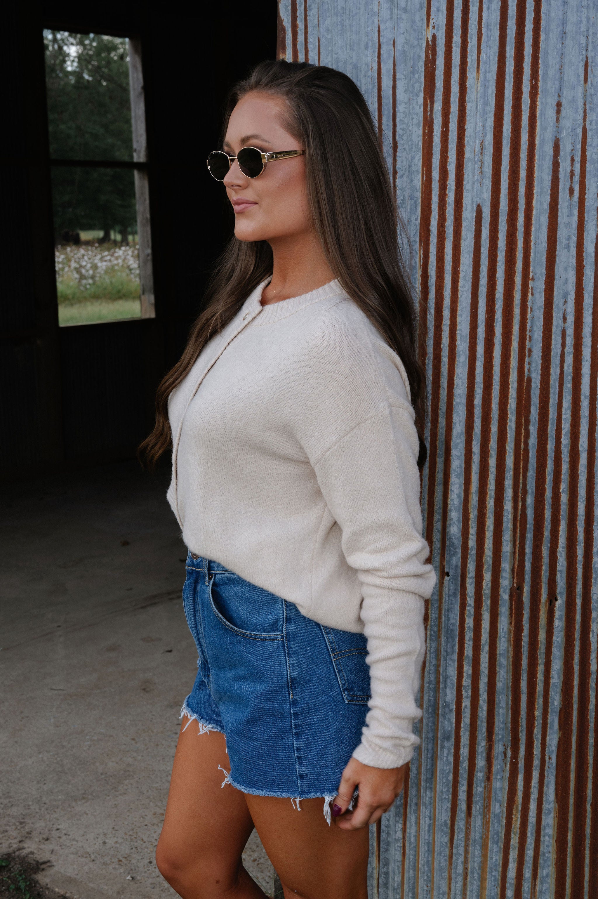 Denver Cardigan-Oatmeal