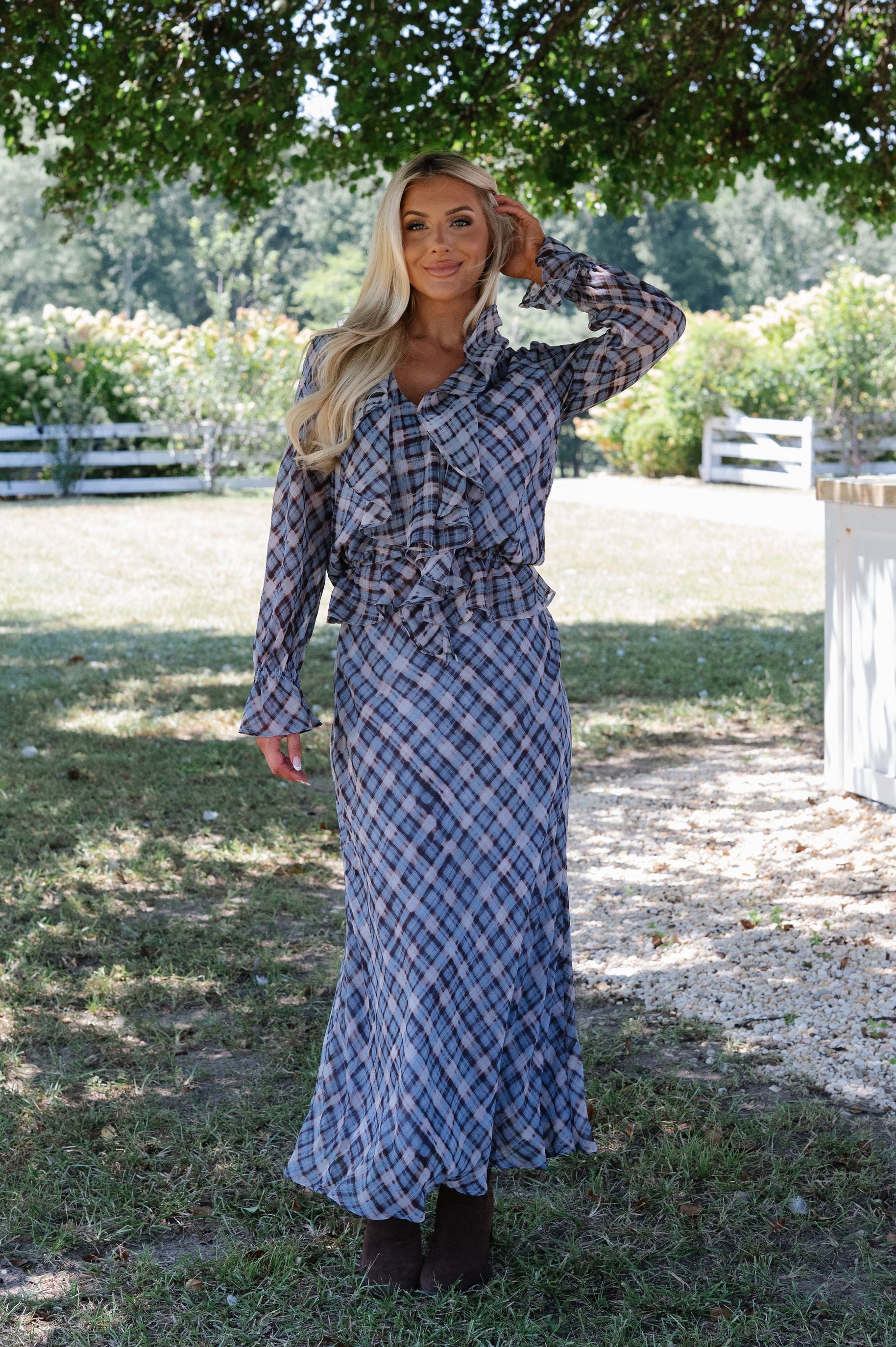 Fenella Maxi Skirt-Blue Multi