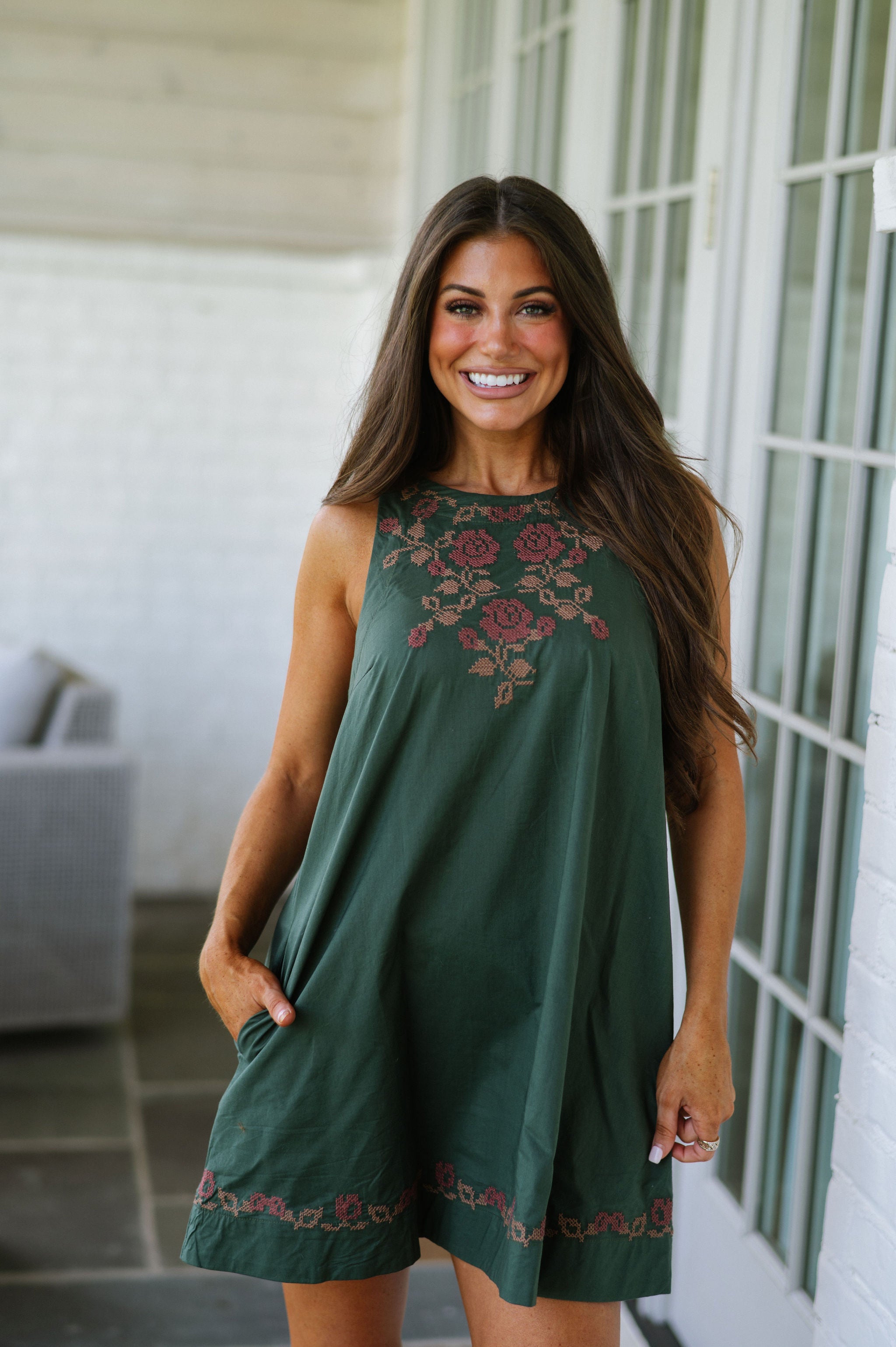 Lora Embroidered Dress