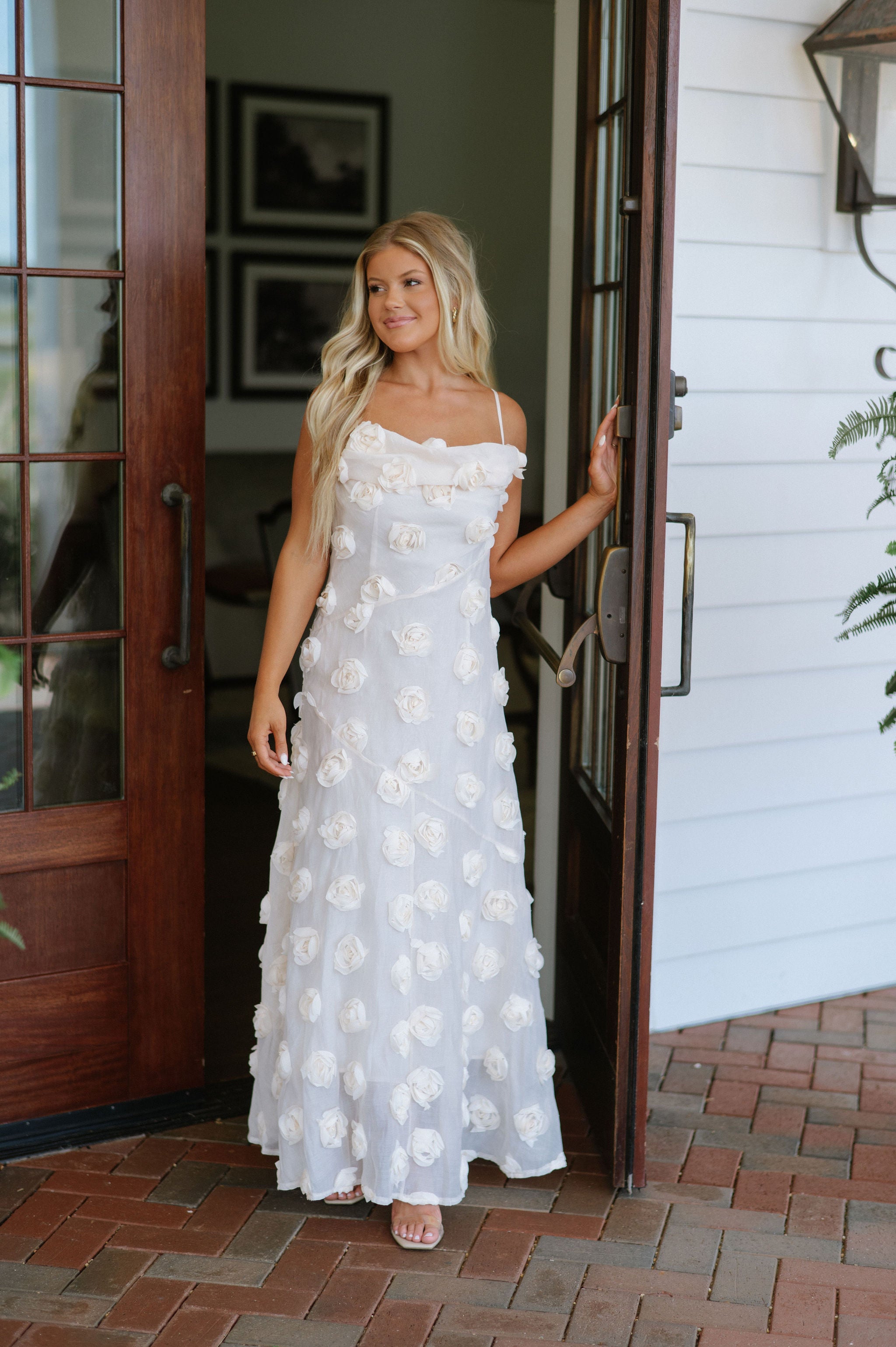 Blossom Maxi Dress- Cream