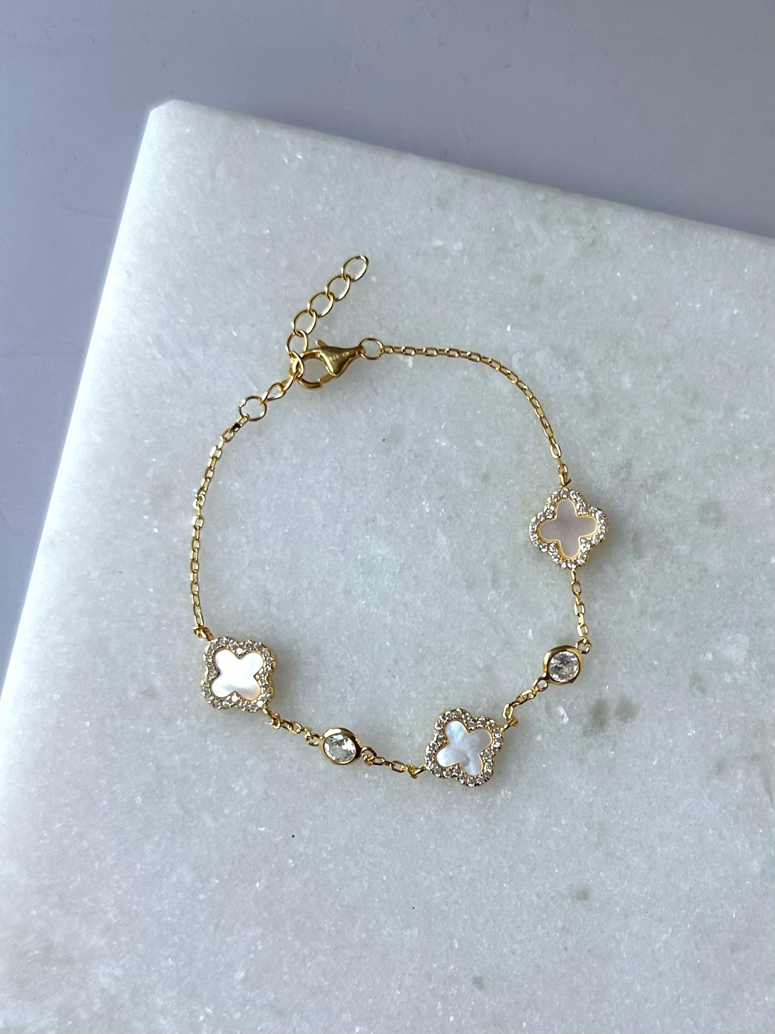 Jadyn Clover Charm Bracelet