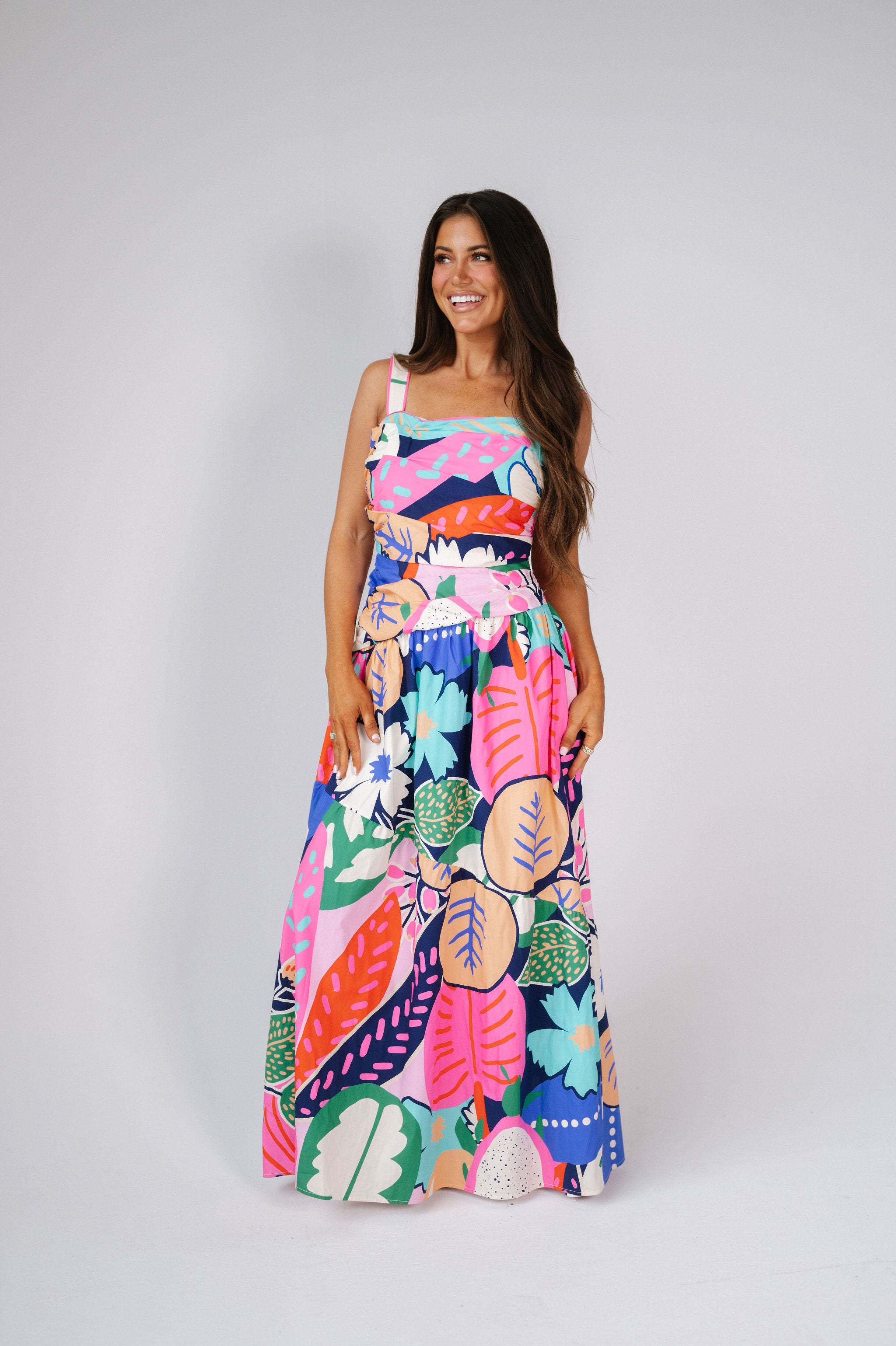 Parker Mixed Print Maxi Dress