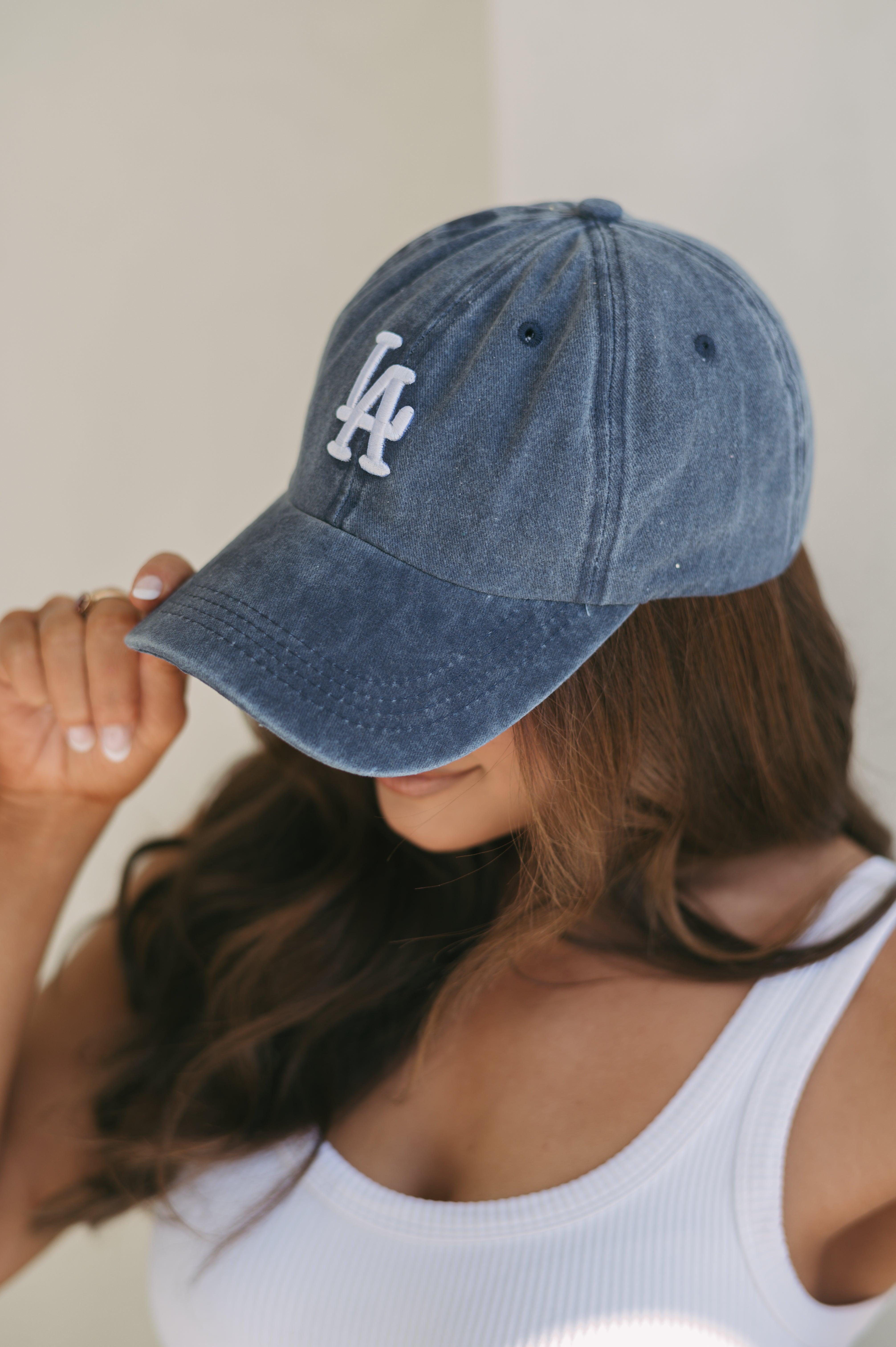 LA Baseball Cap- Navy