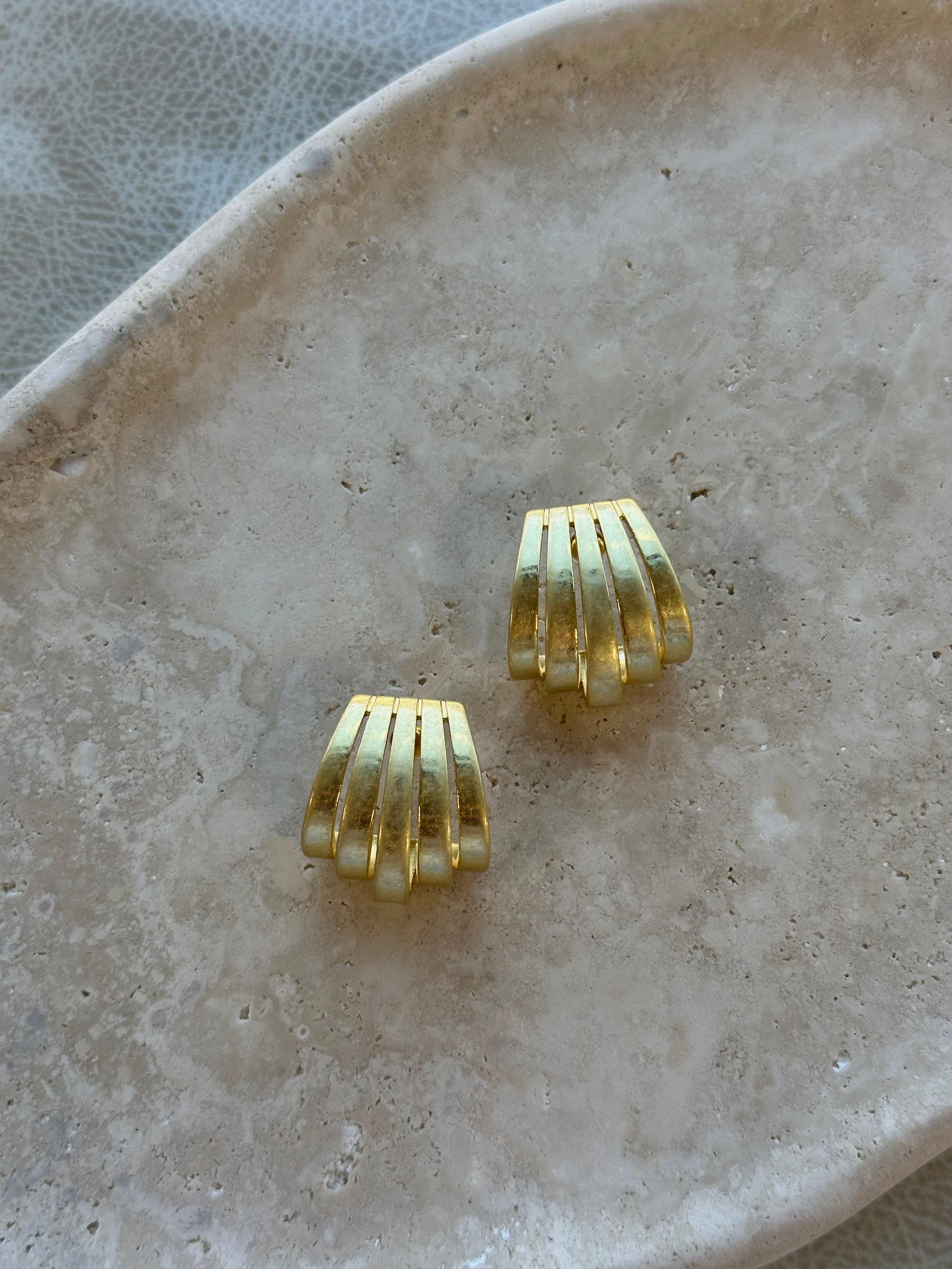 Gold Gardner Stud Earrings