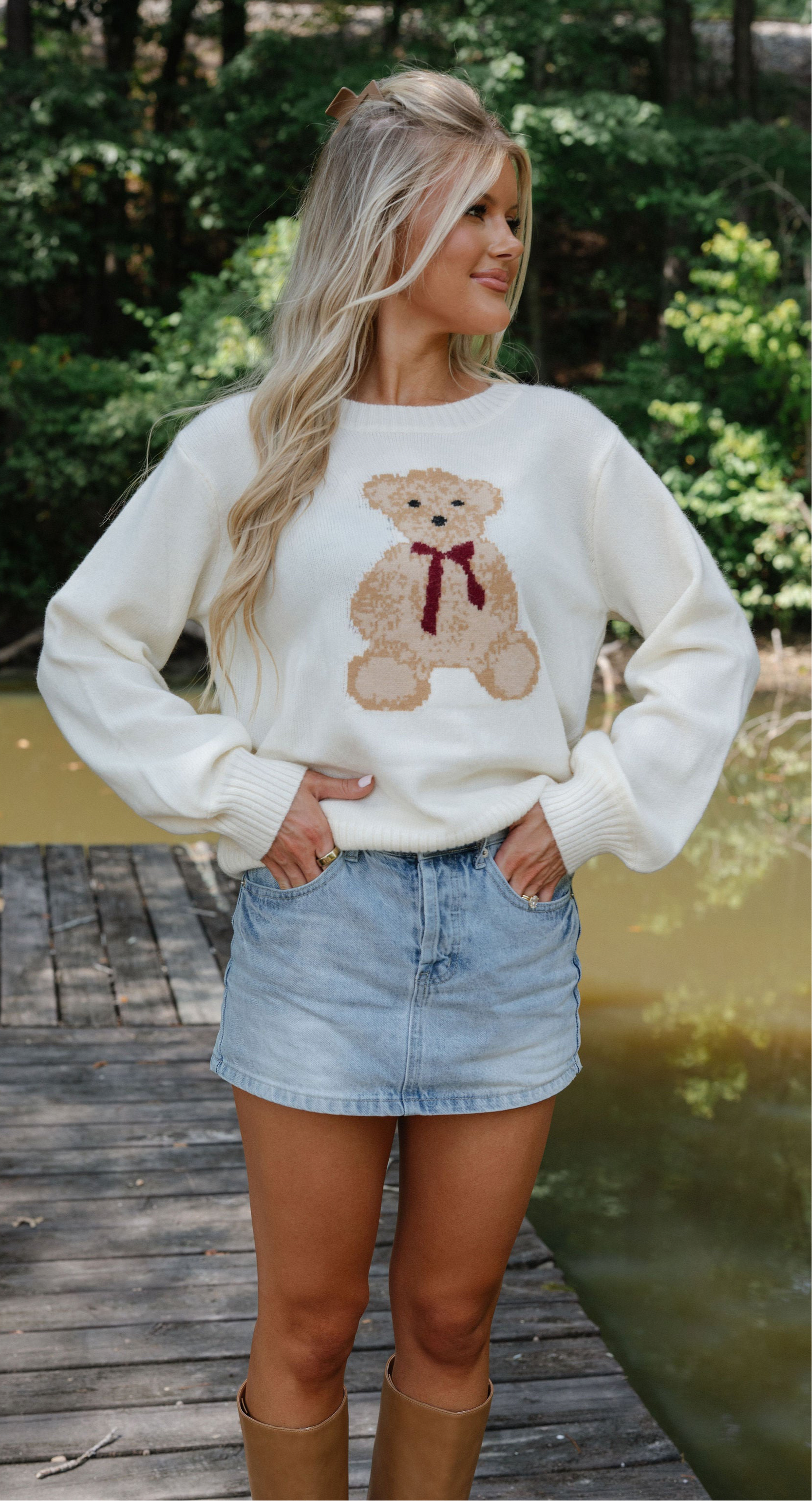 Teddy Sweater-Ivory