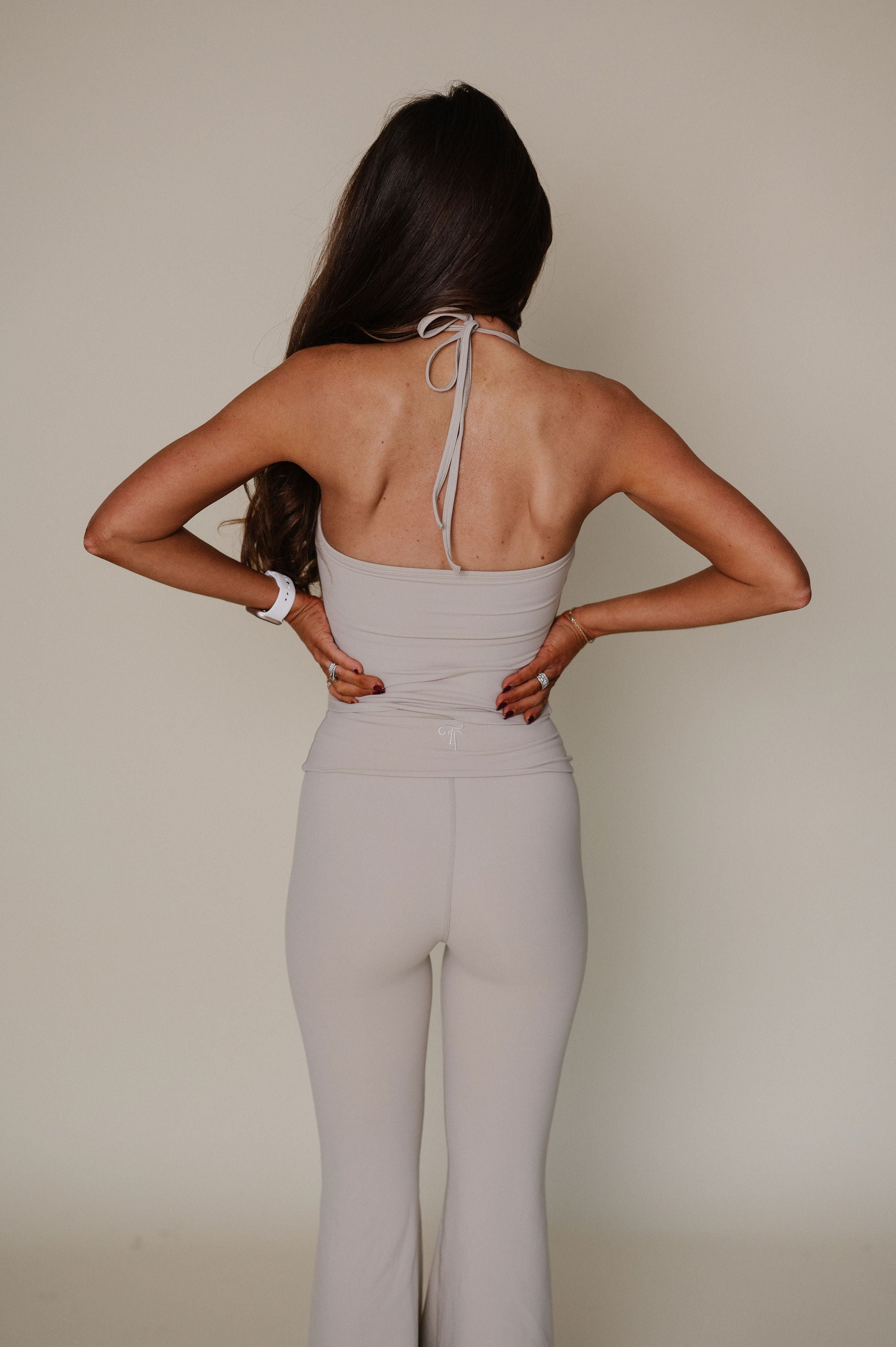 TT Active Halter Tank-Tan