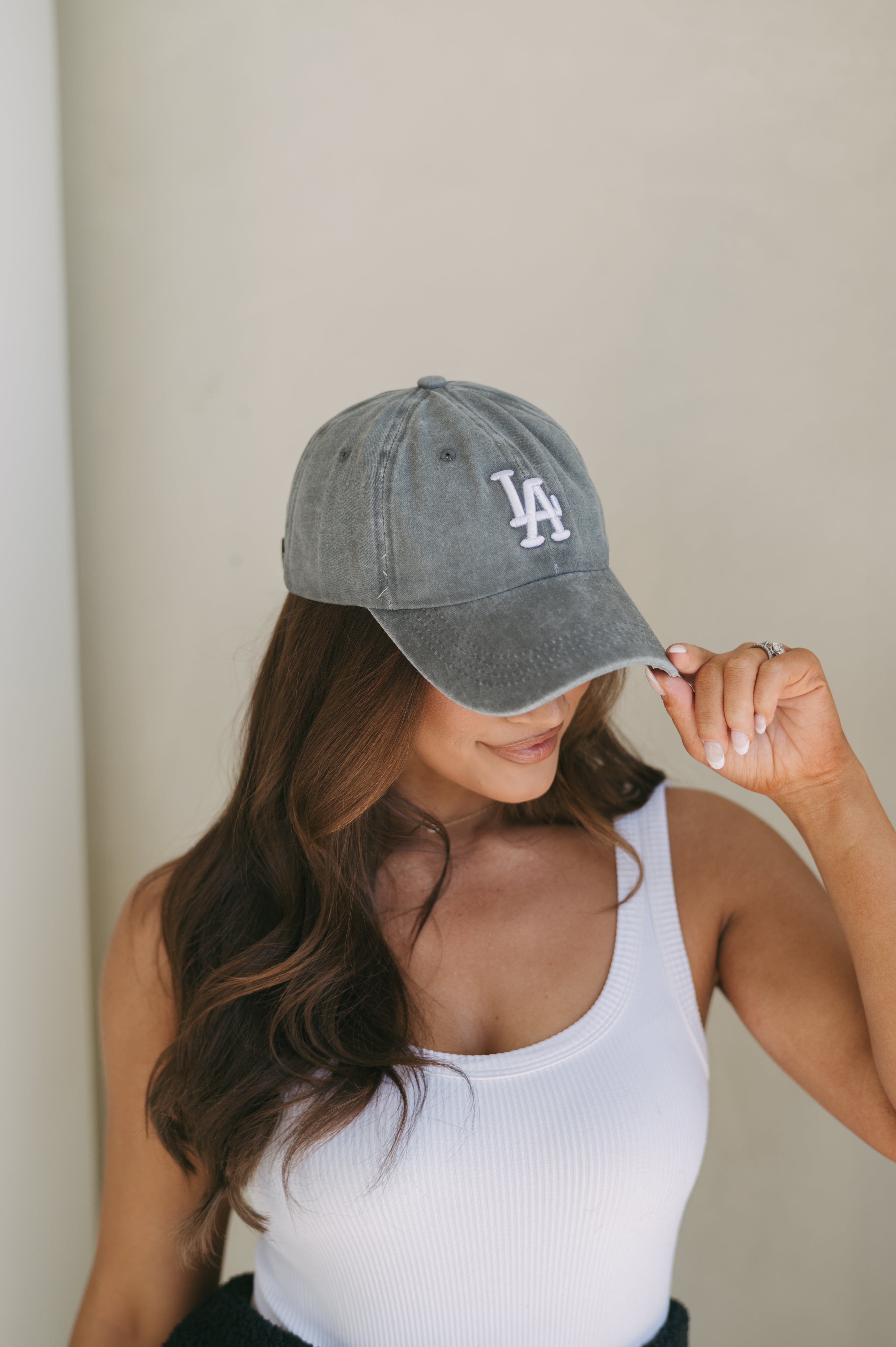 LA Baseball Cap- Grey