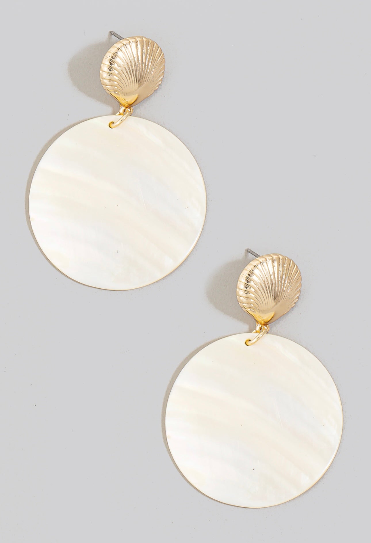 Atlantis Shell Earrings - Gold