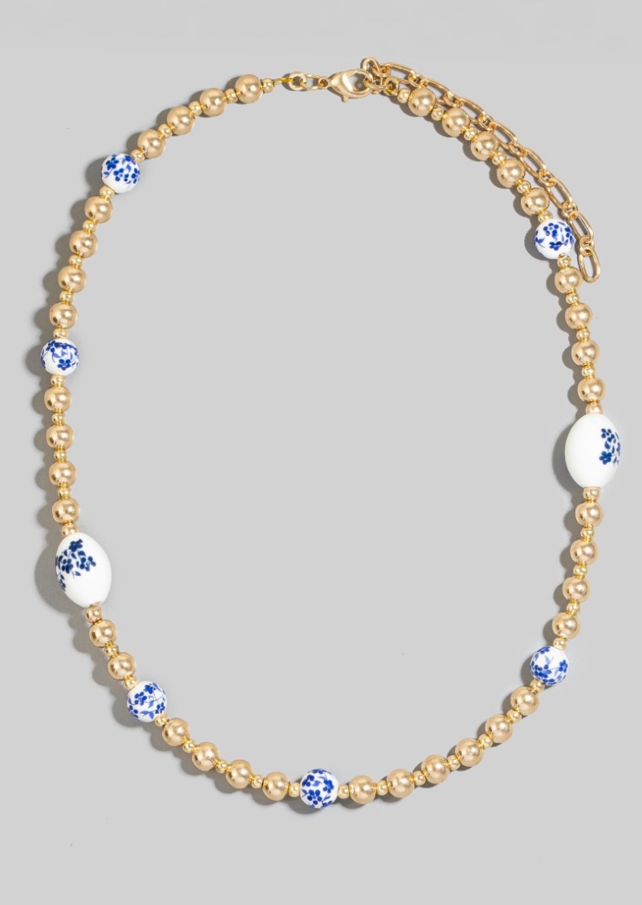 Athen Beaded Necklace -Gold