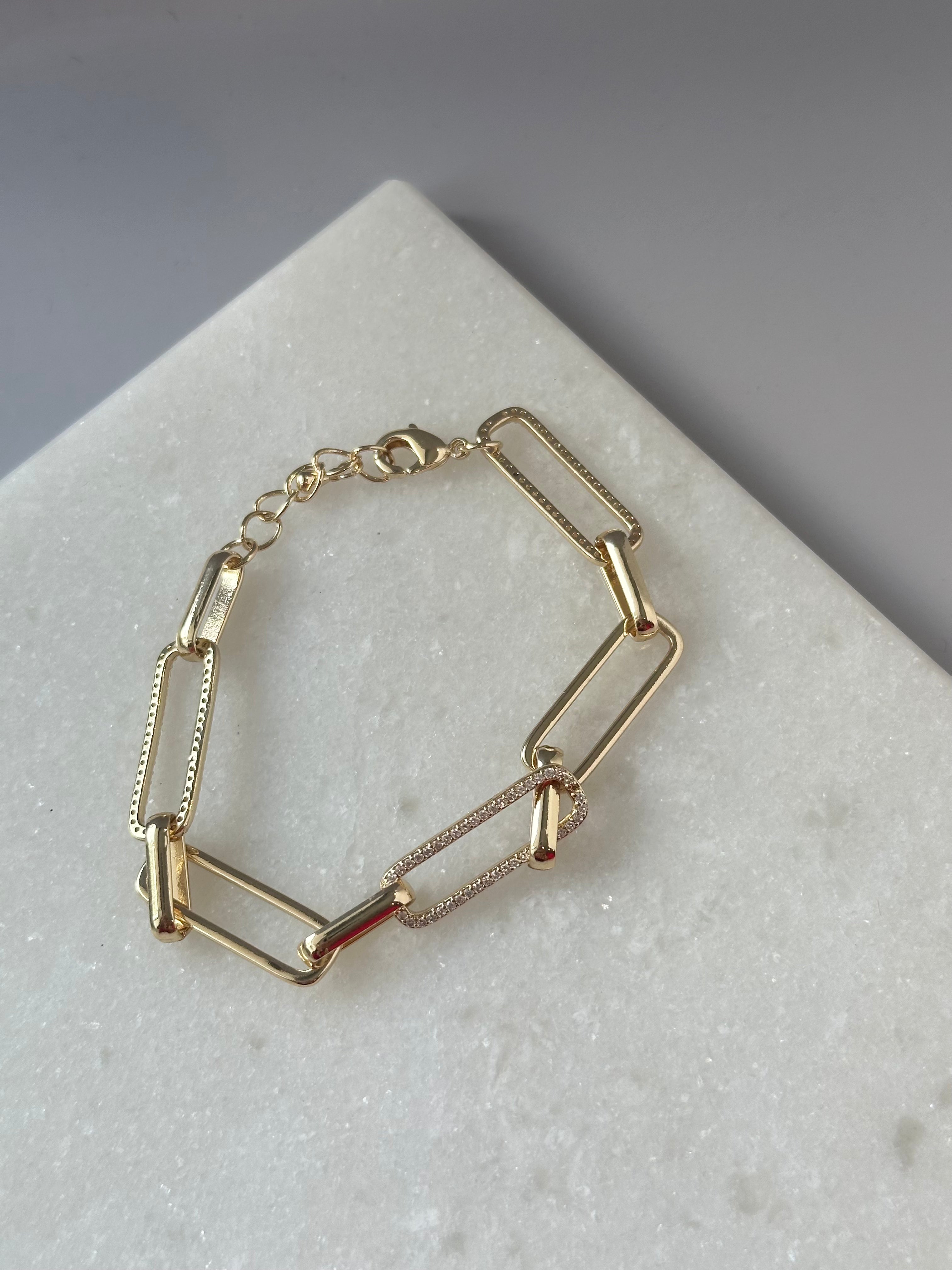 Laney Link Bracelet-Gold