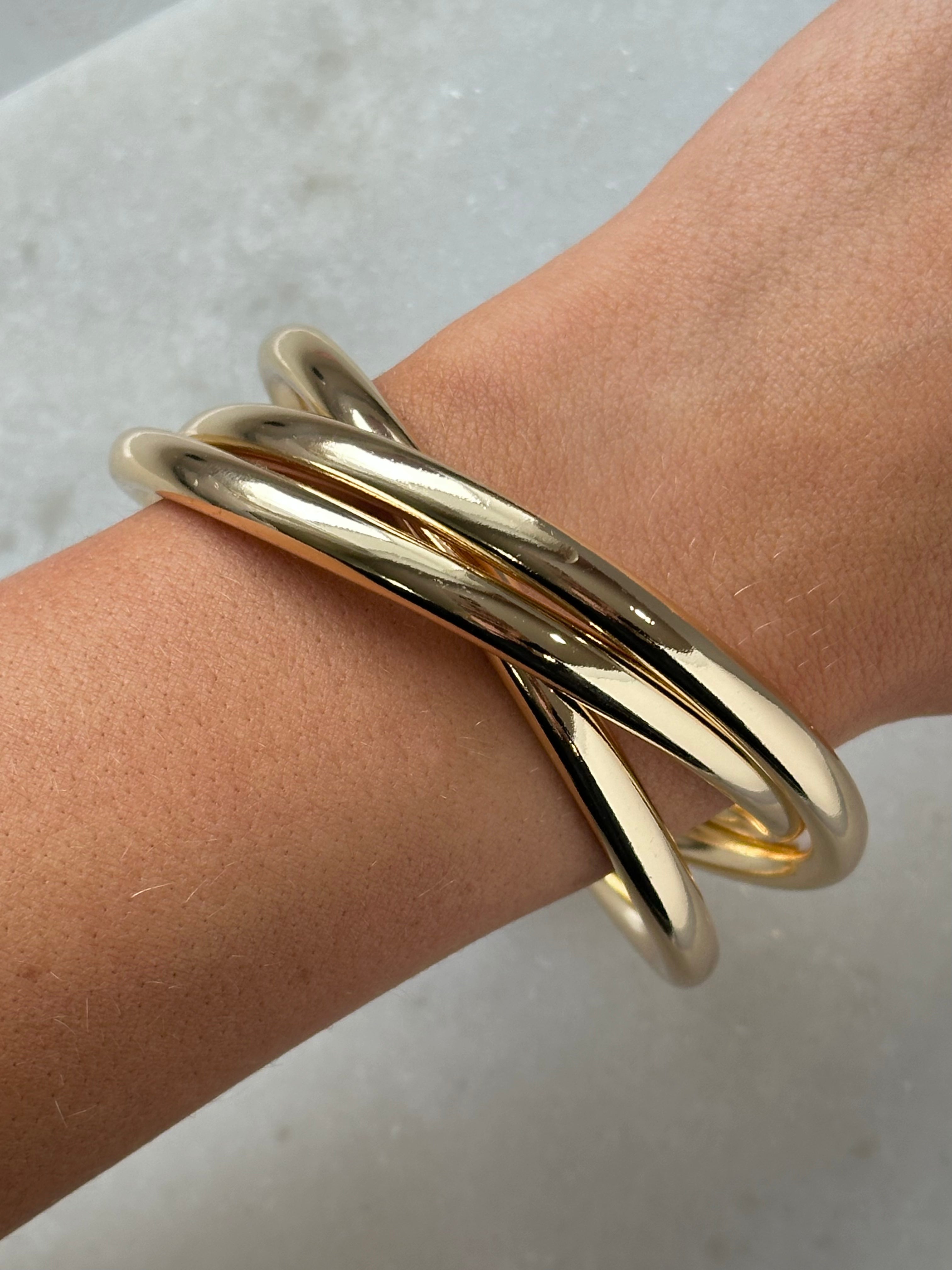 Saylor Bracelet Set-Gold