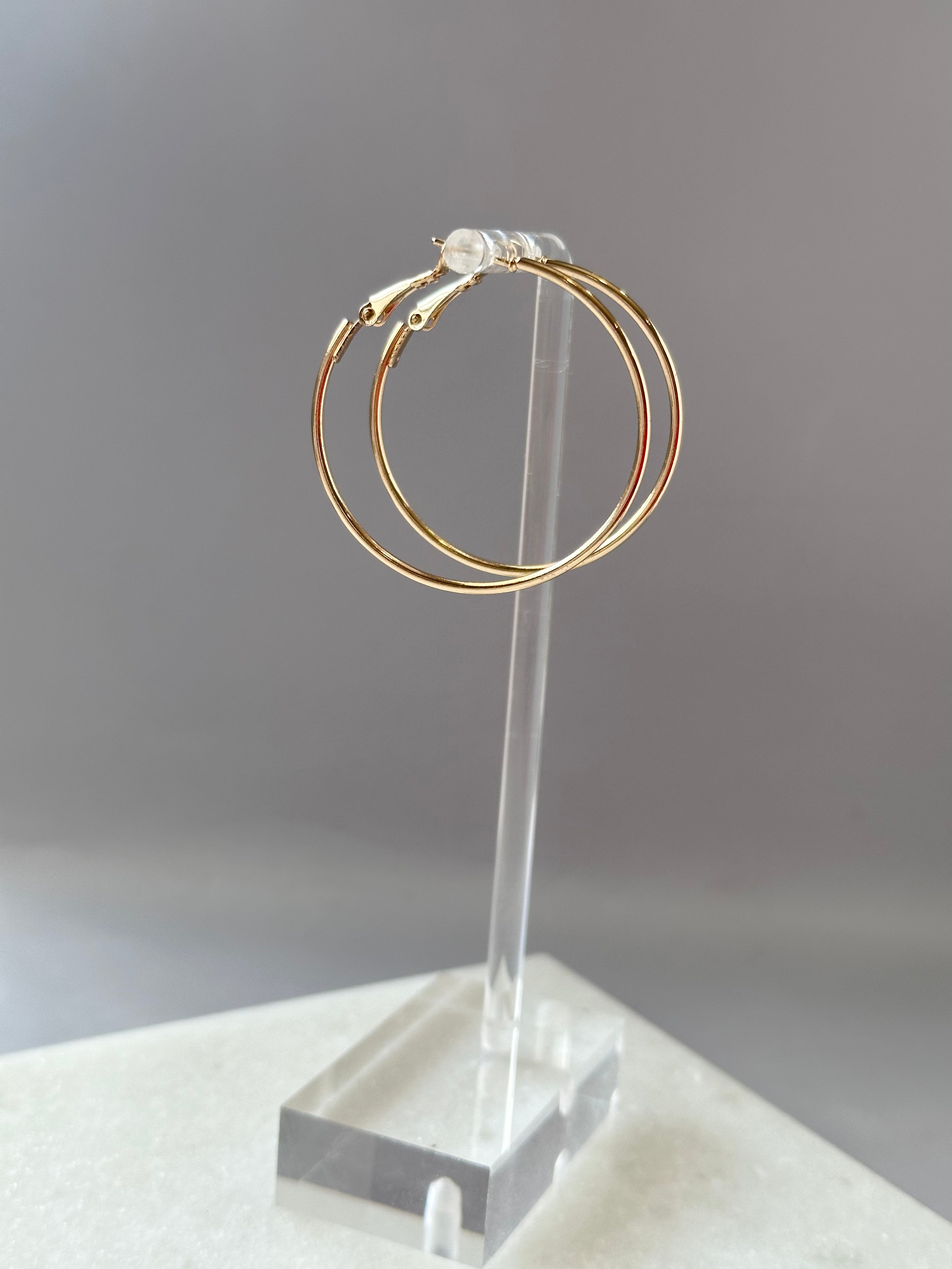 Basic Thin Gold Hoops