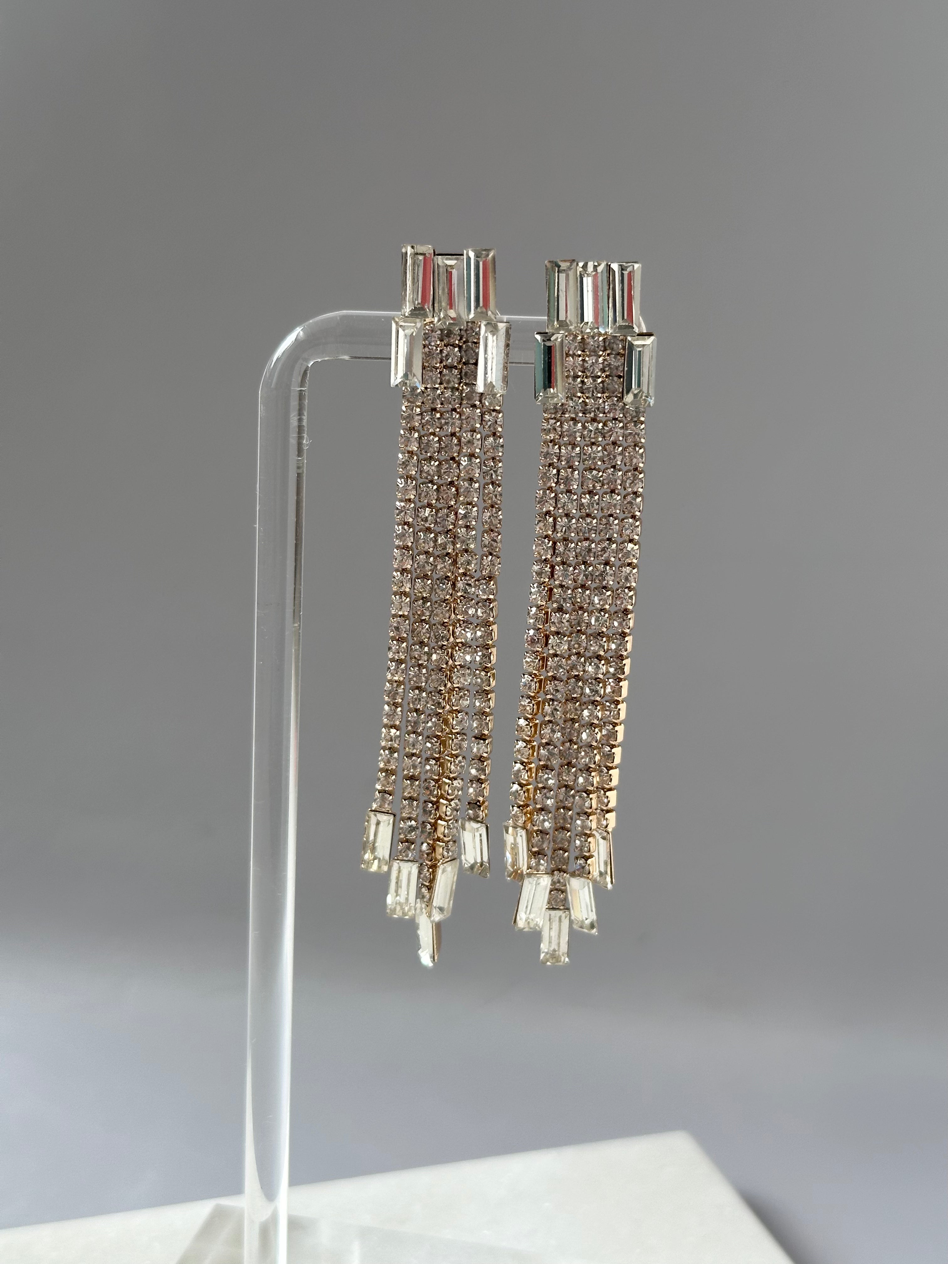 Rhinestone Dangle Earrings