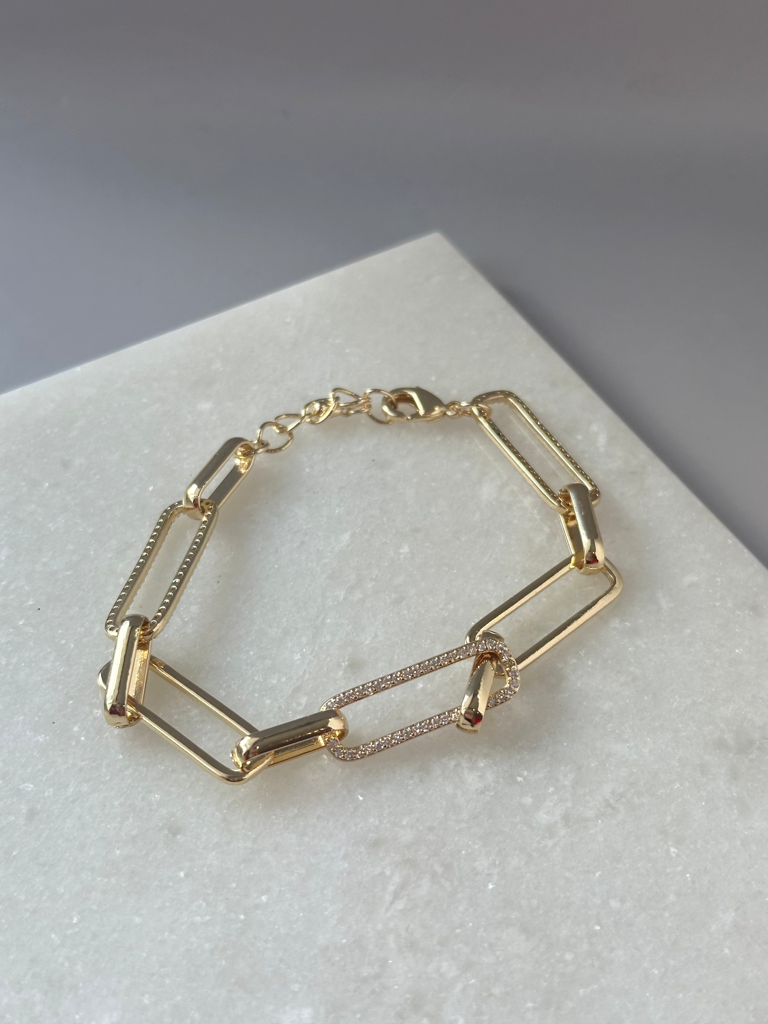 Laney Link Bracelet-Gold