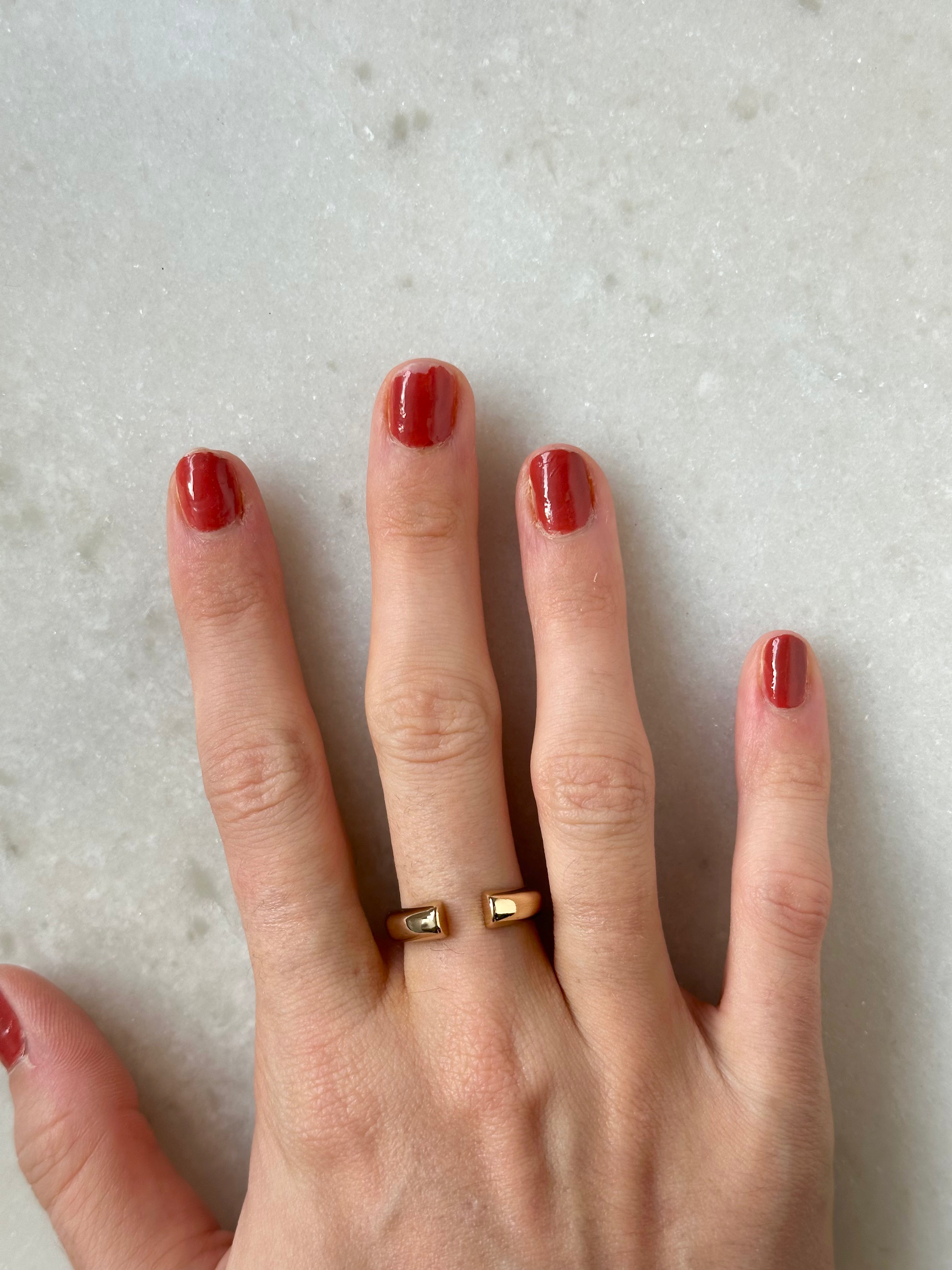 Horn Gold Ring- Size 8