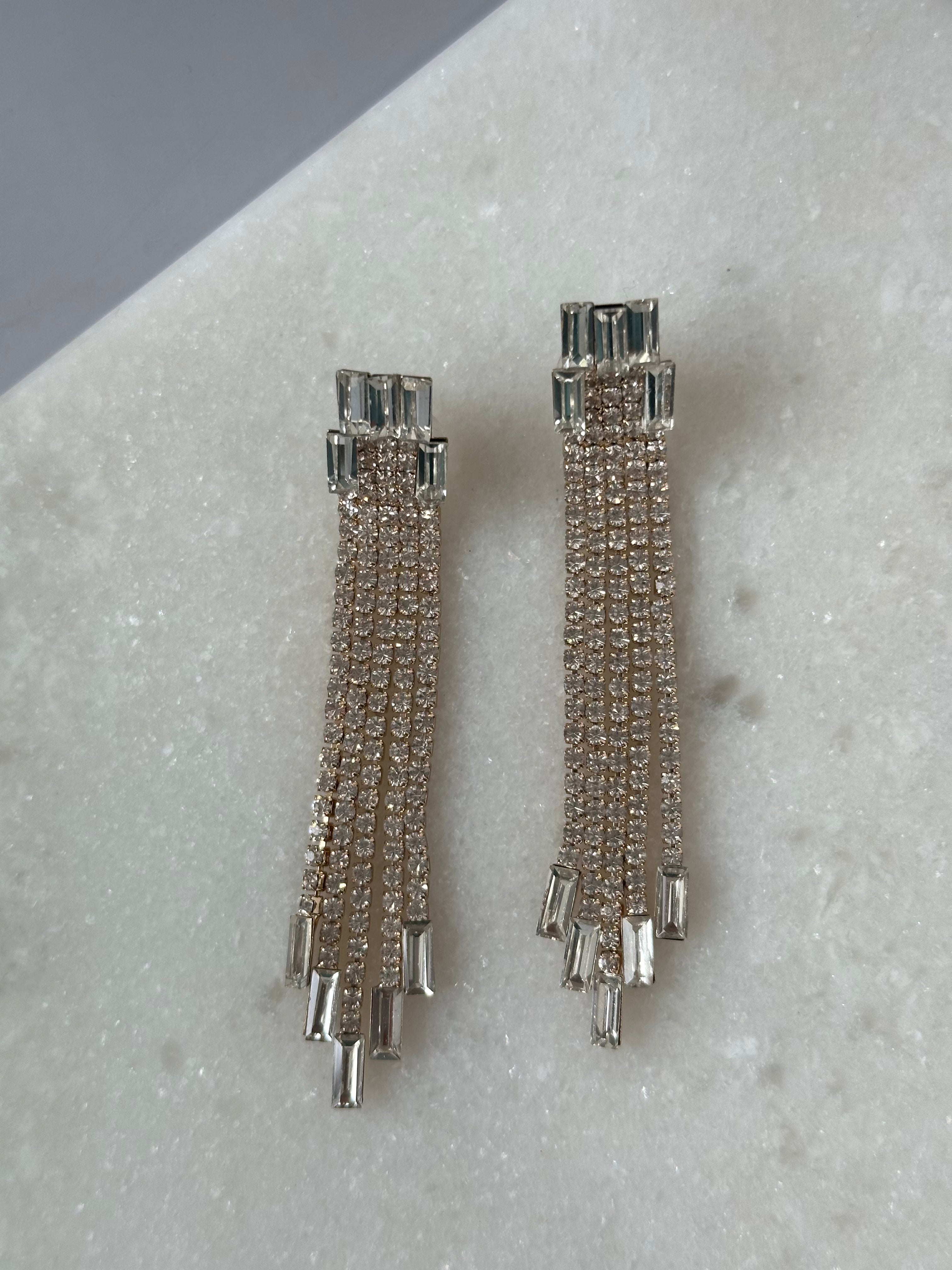 Rhinestone Dangle Earrings