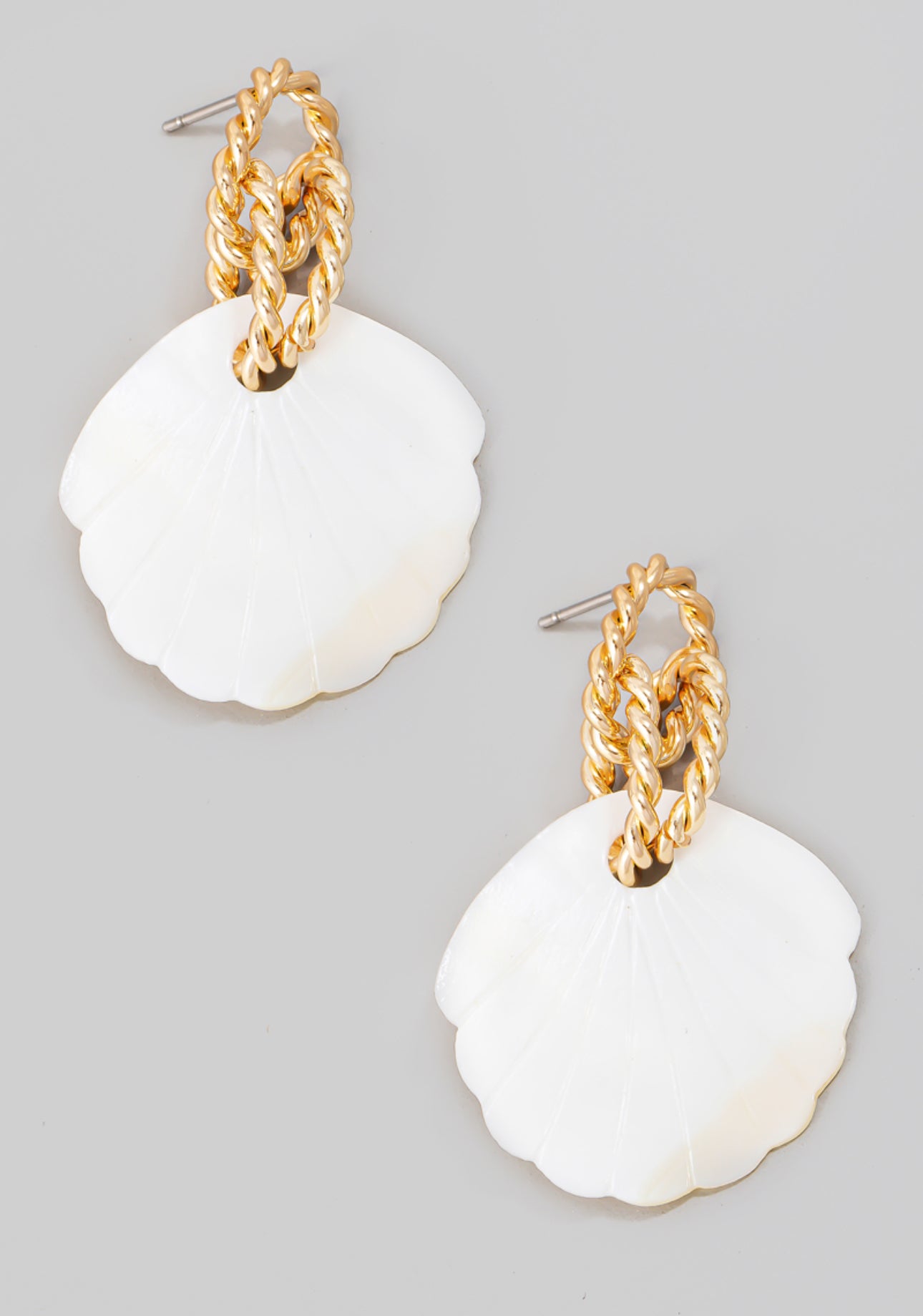 Marina Shell Earrings - Gold