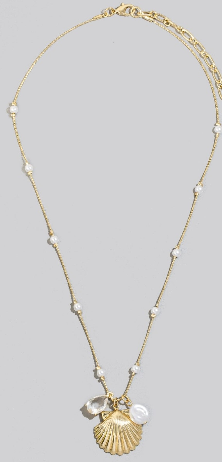 Ariel Shell Necklace - Gold