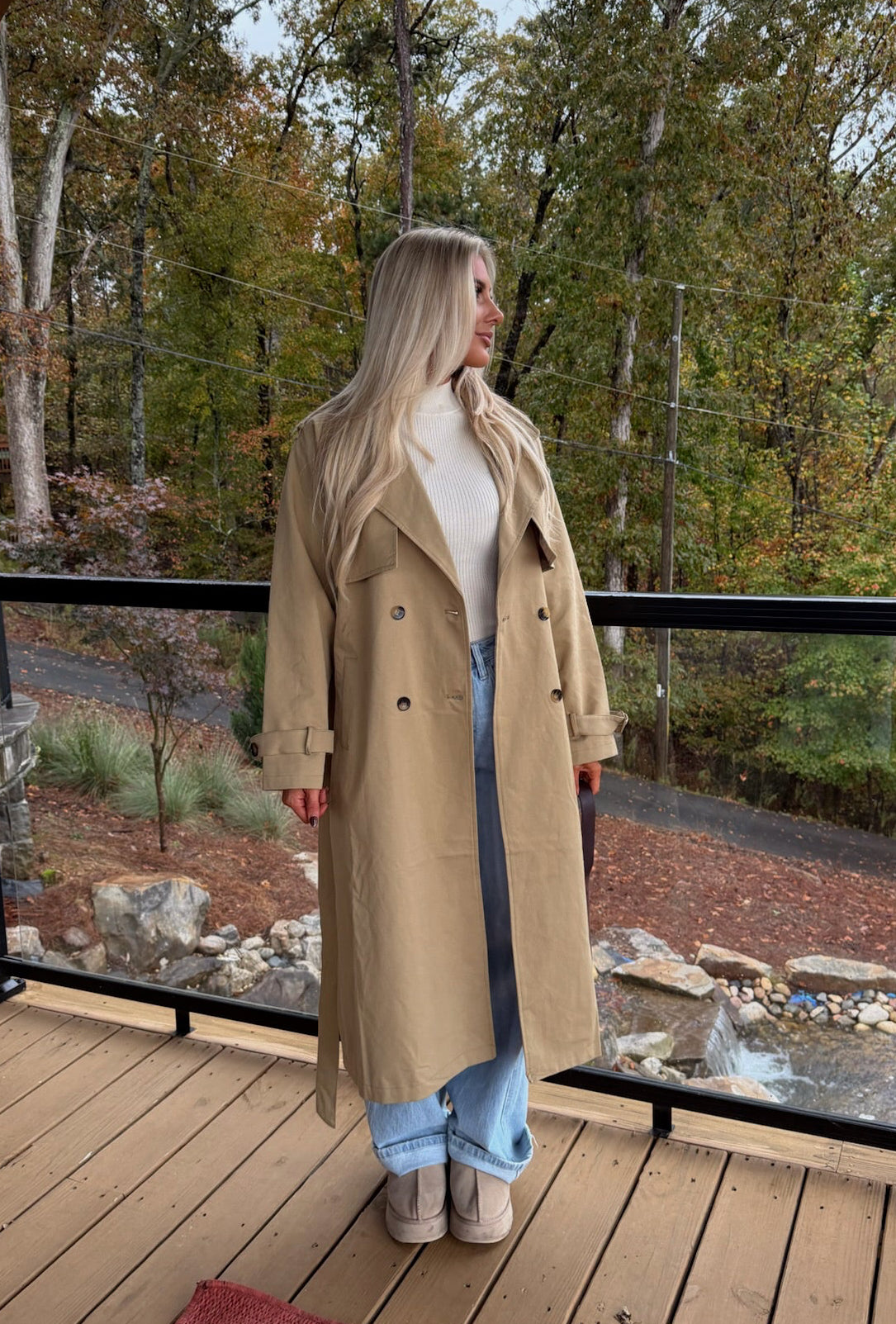 Blair Trench Coat-Khaki