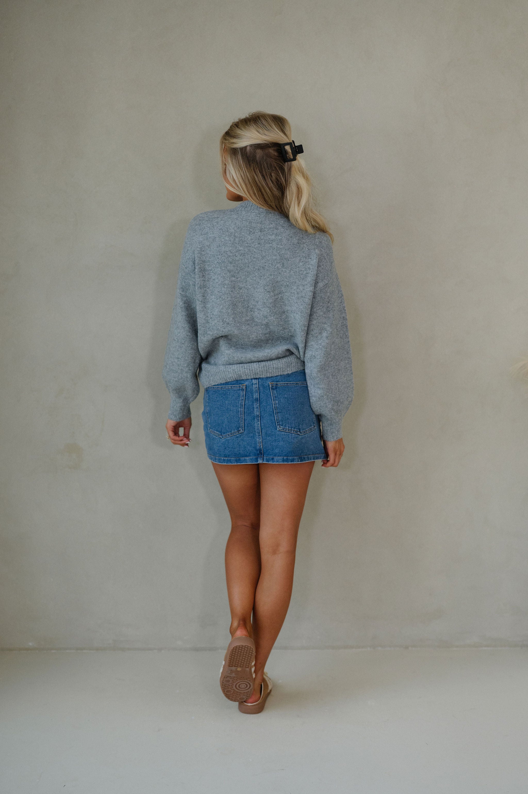 Beau Sweater-Heather Grey