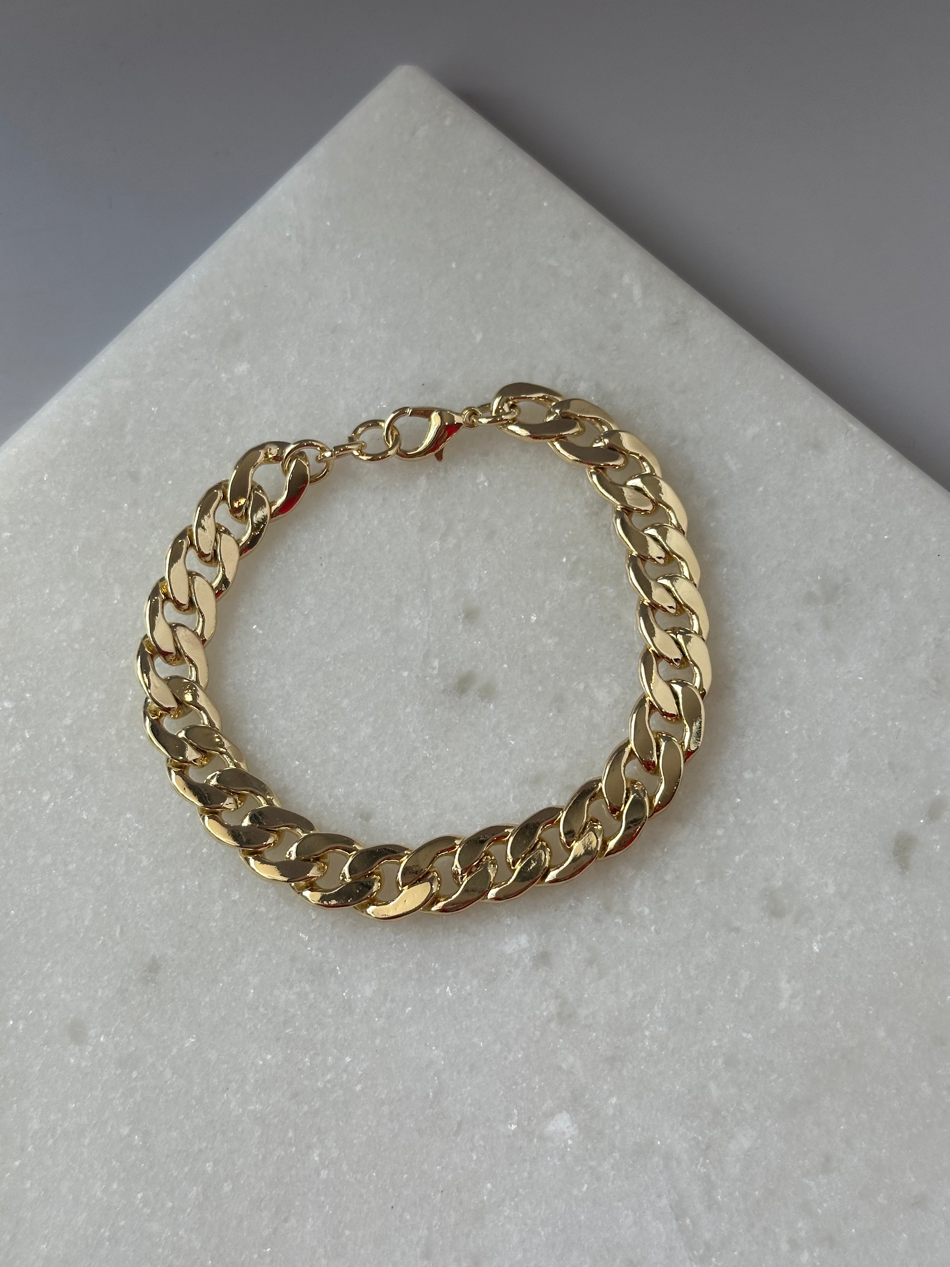 Cosette Chain Link Bracelet - Gold