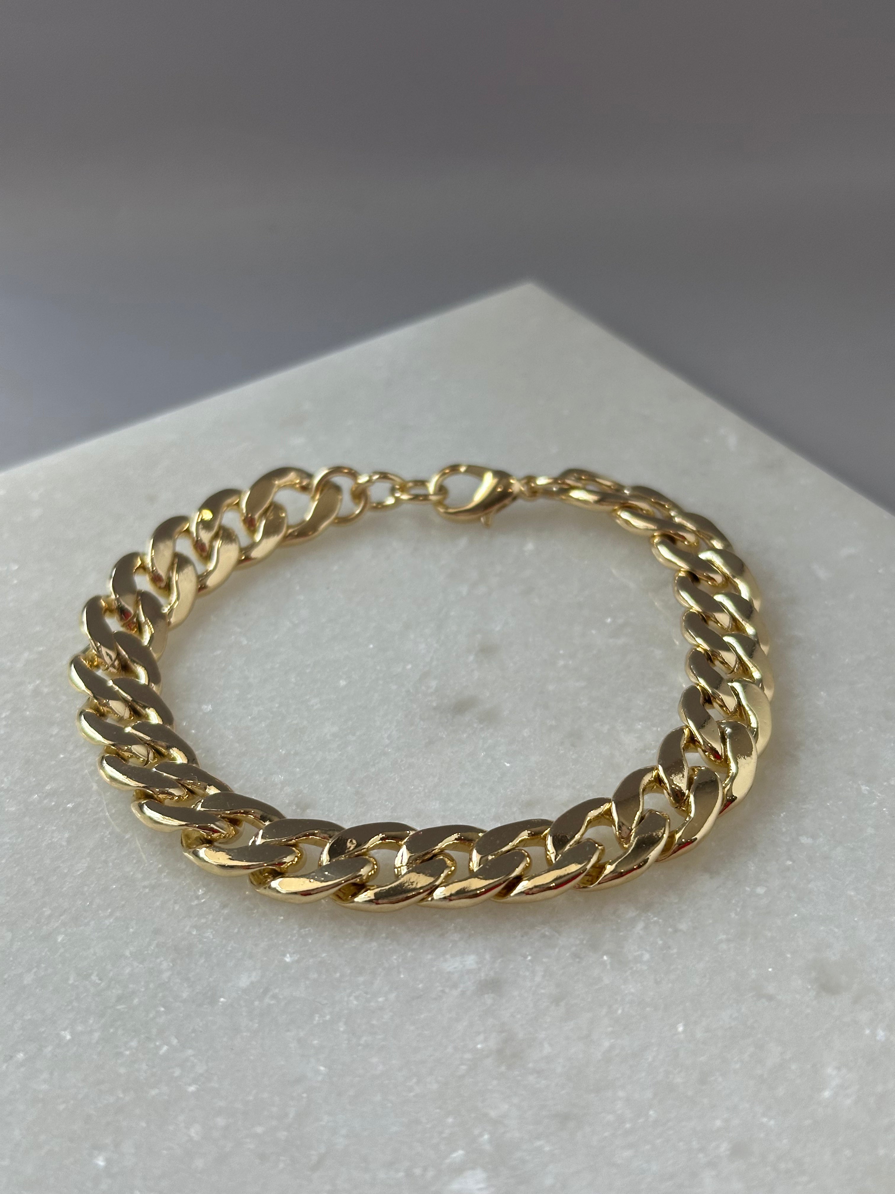 Cosette Chain Link Bracelet - Gold