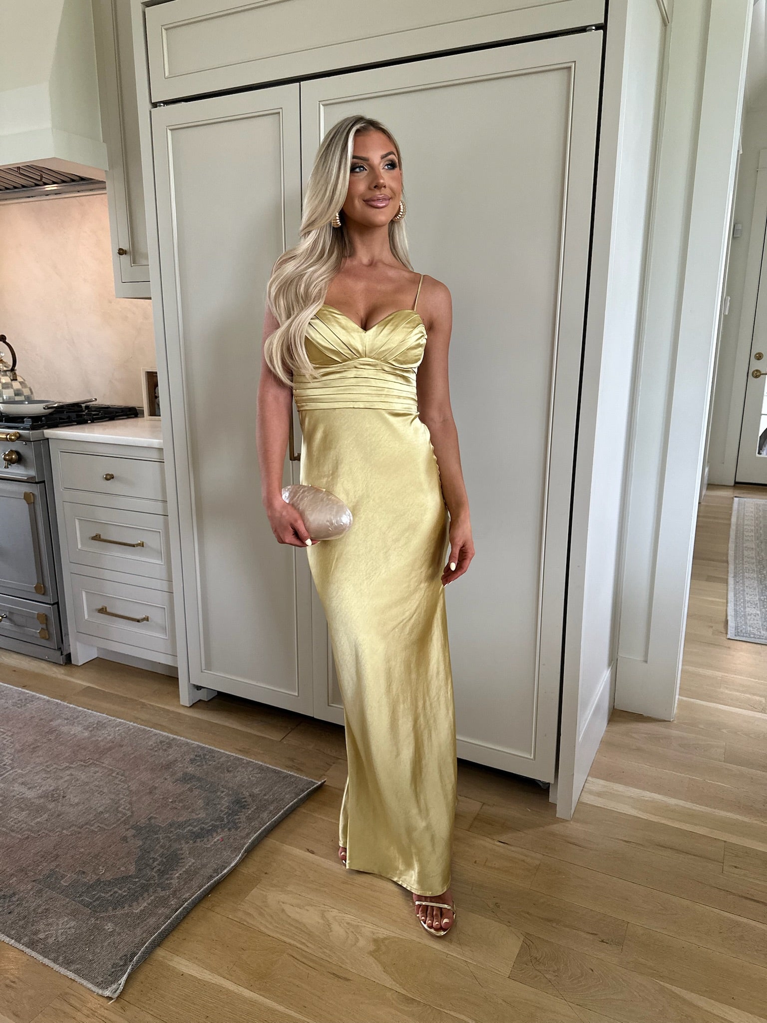 Luca Maxi Dress-Light Chartreuse