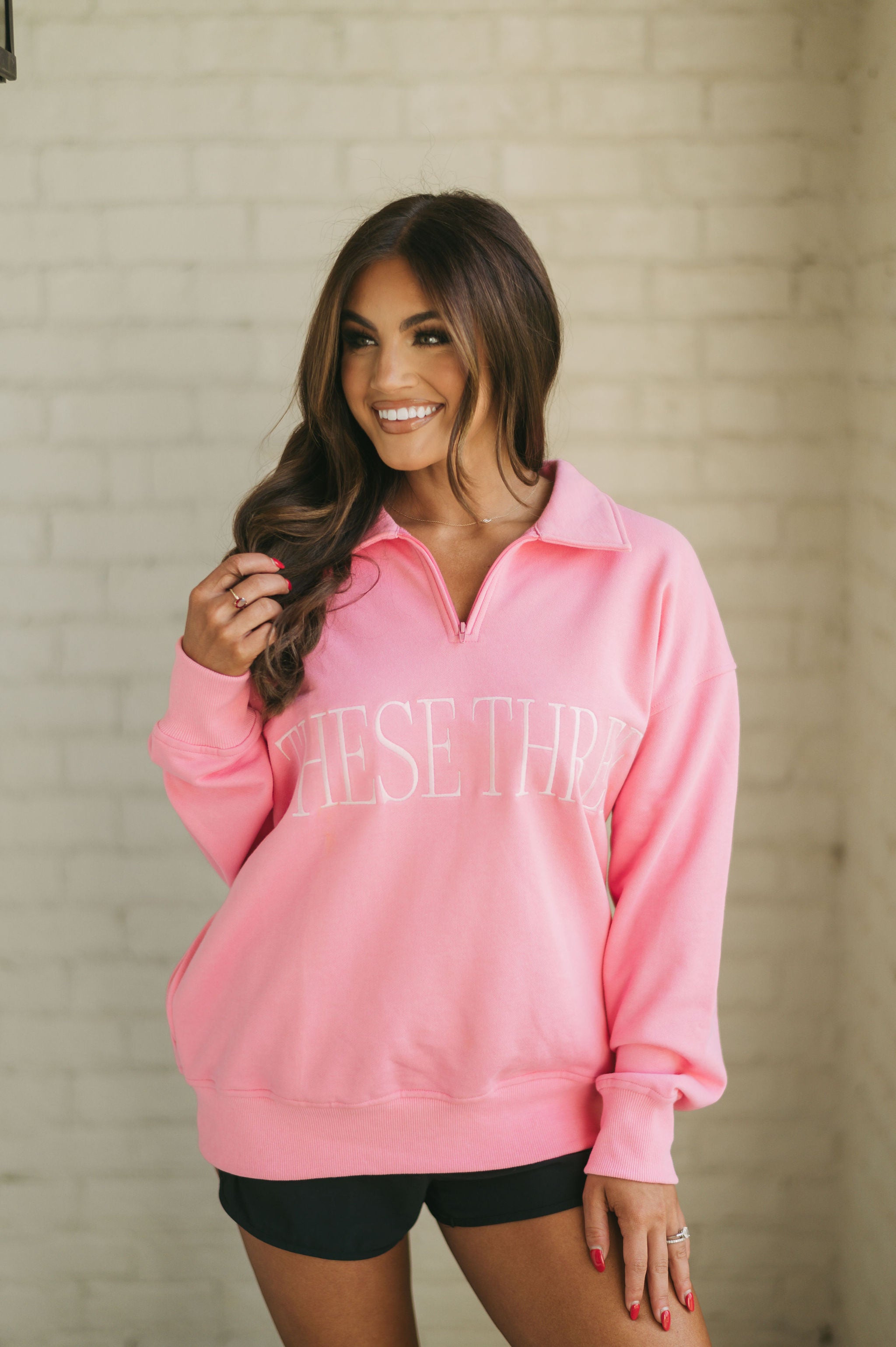 These Three Pullover- Pink