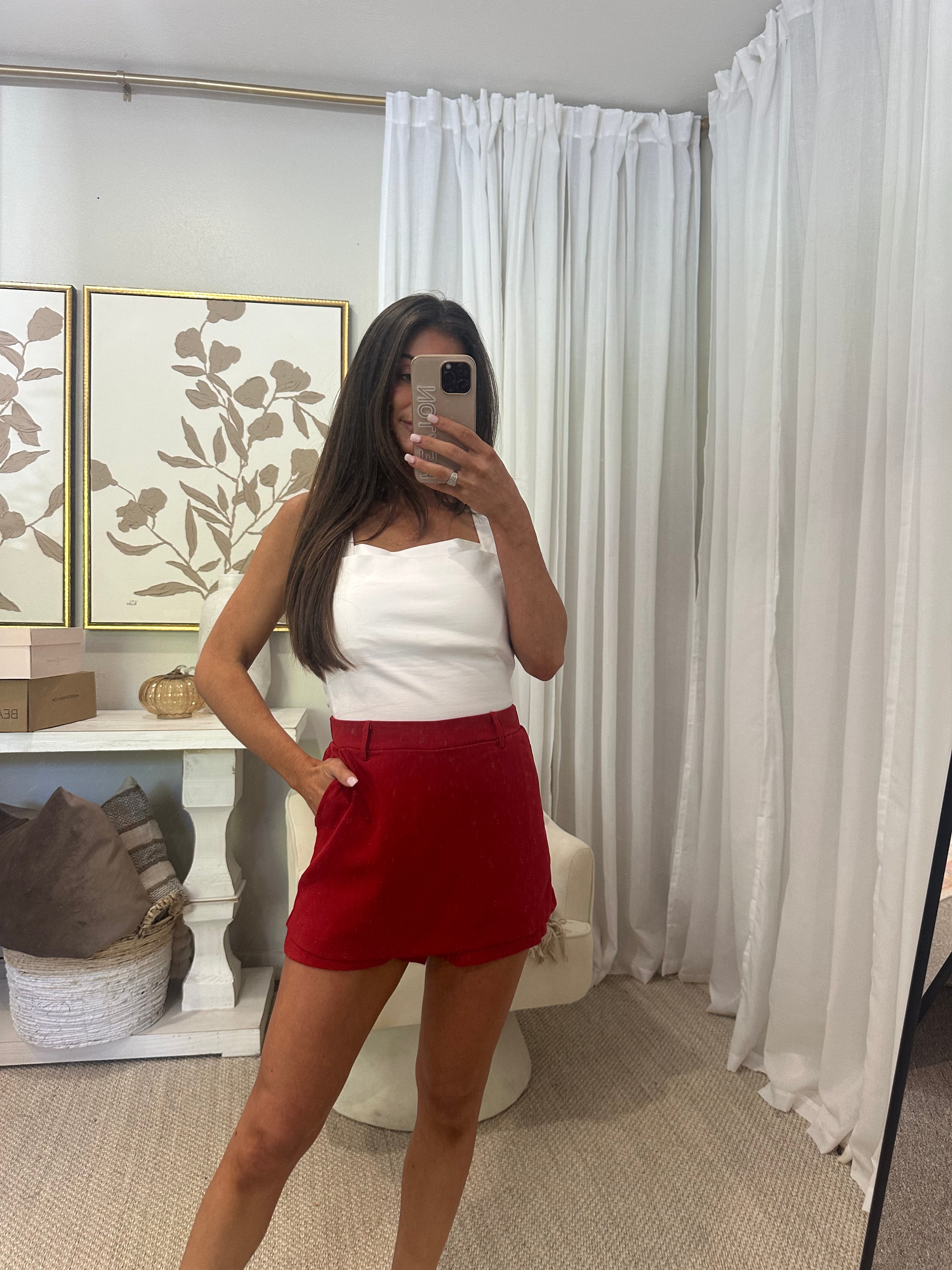 Sasha Skort-Cherry