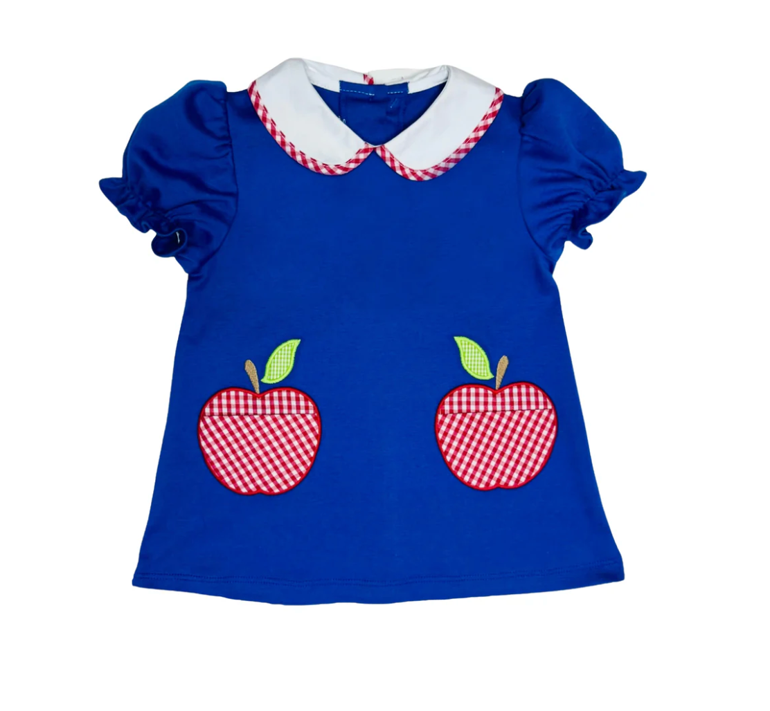 Apple Dress-Royal Blue Knit