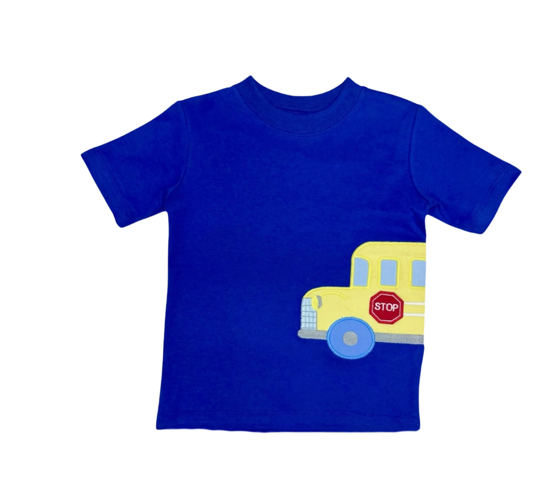 School Bus Tee-Royal Blue