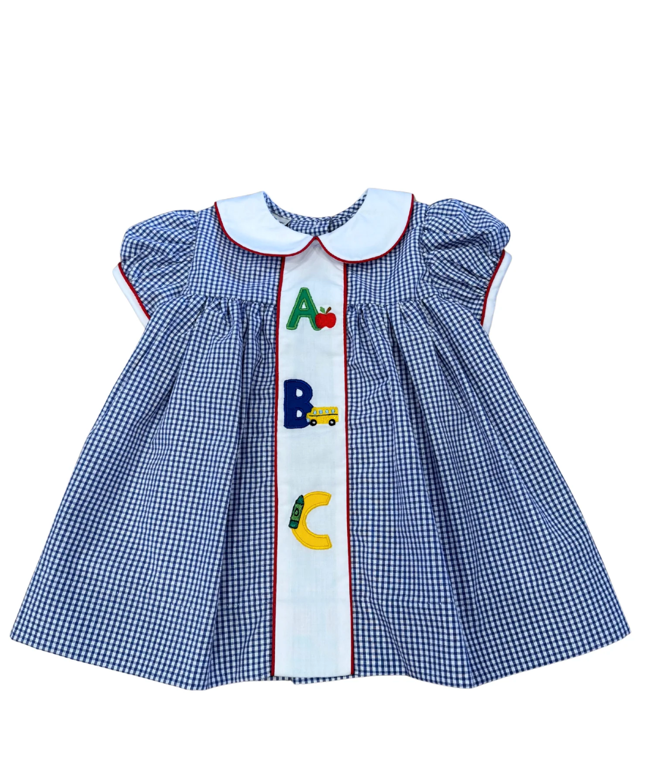 Back to School Dress-Blue Checkered