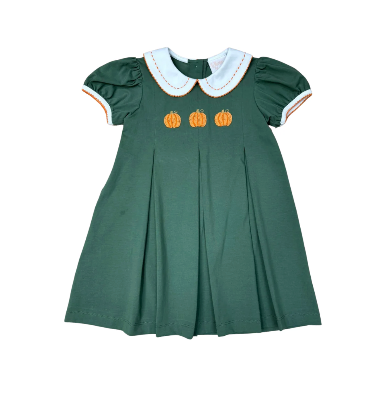 Pumpkin Pleats Collared Penny Dress