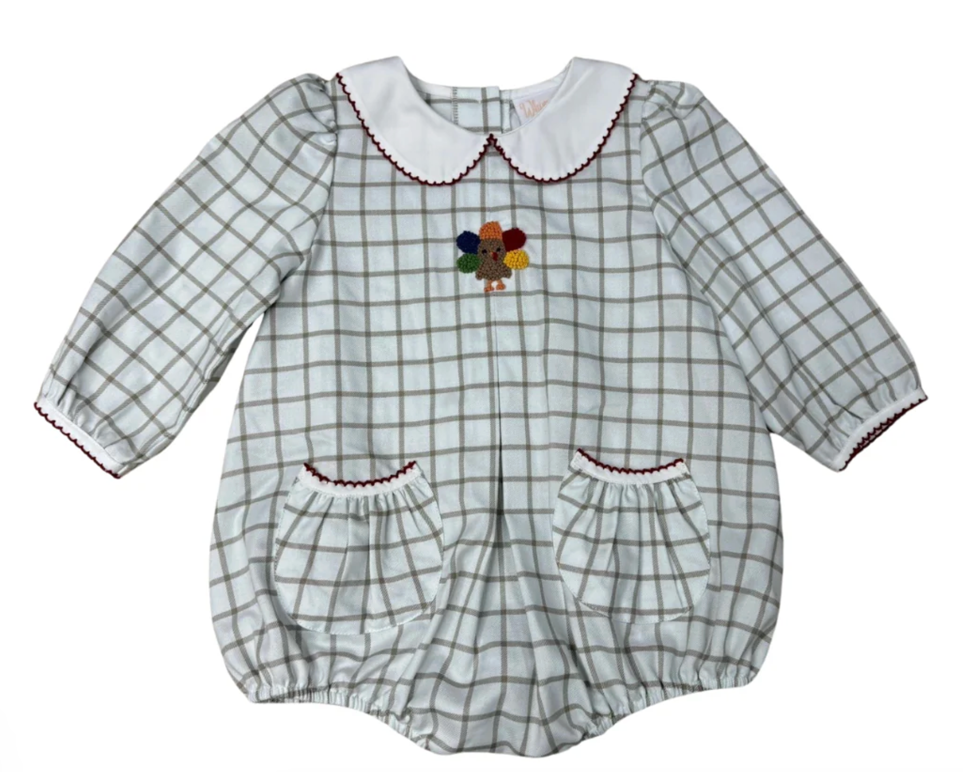 Turkey Time Pleat Collared Bubble
