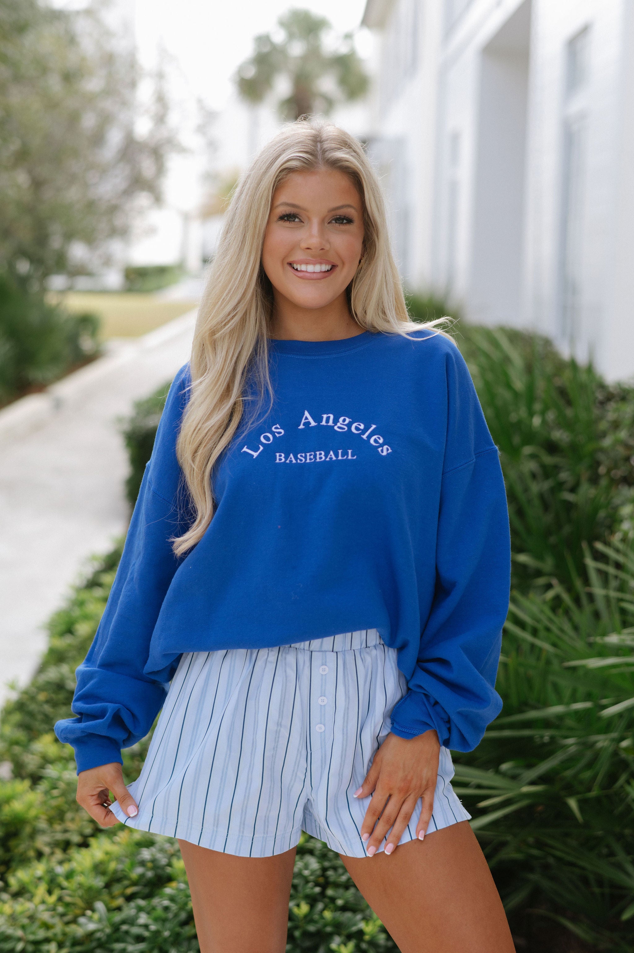 Los Angeles Sports Crewneck-Blue