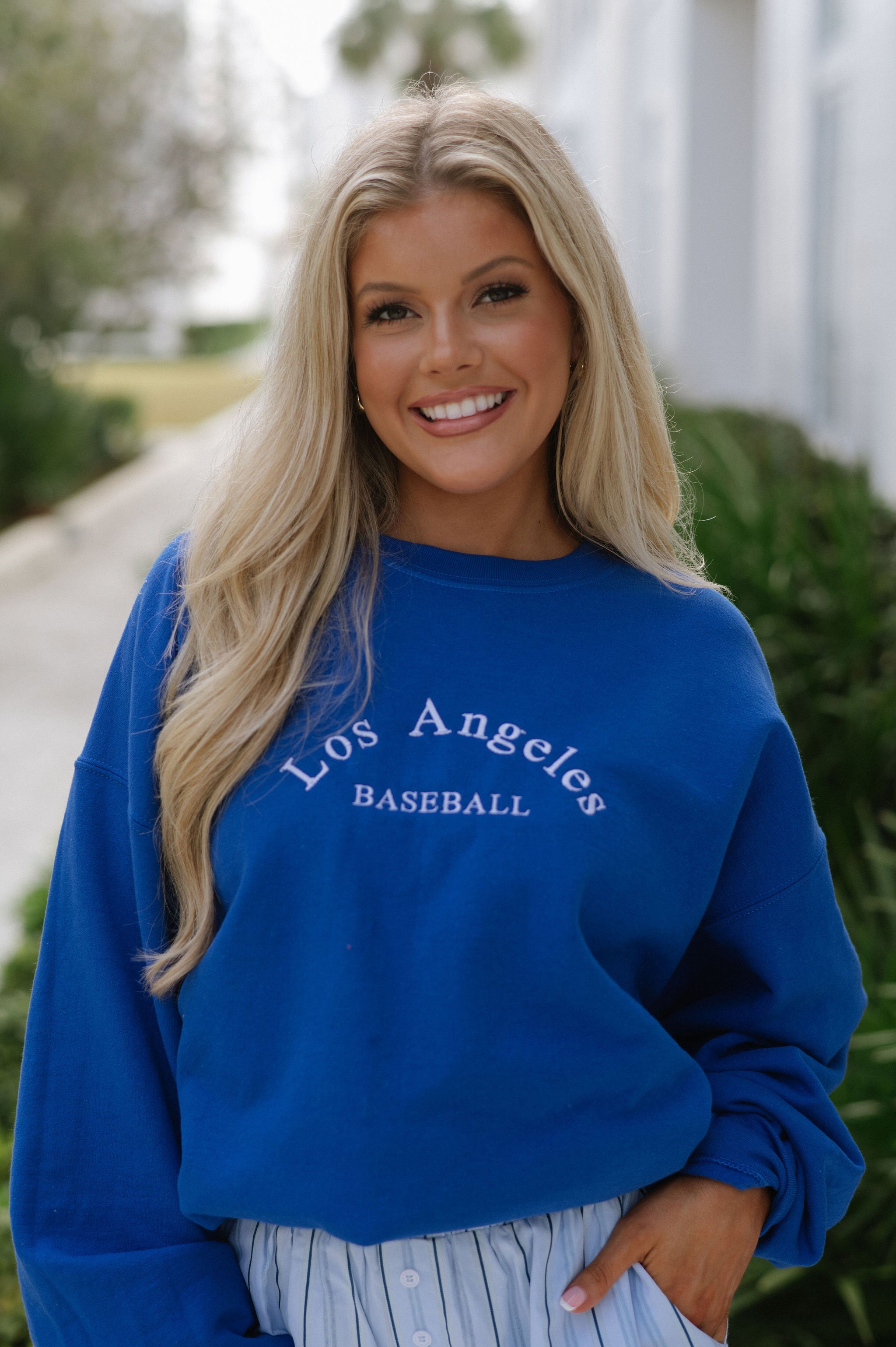 Los Angeles Sports Crewneck-Blue