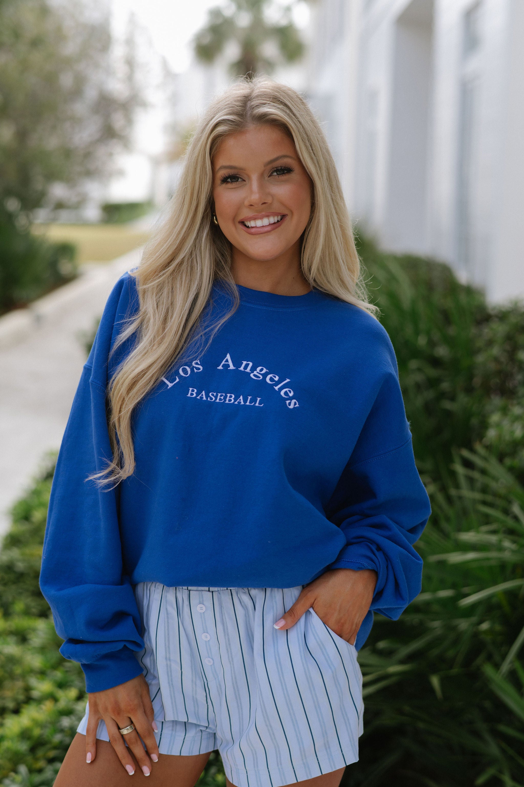 Los Angeles Sports Crewneck-Blue