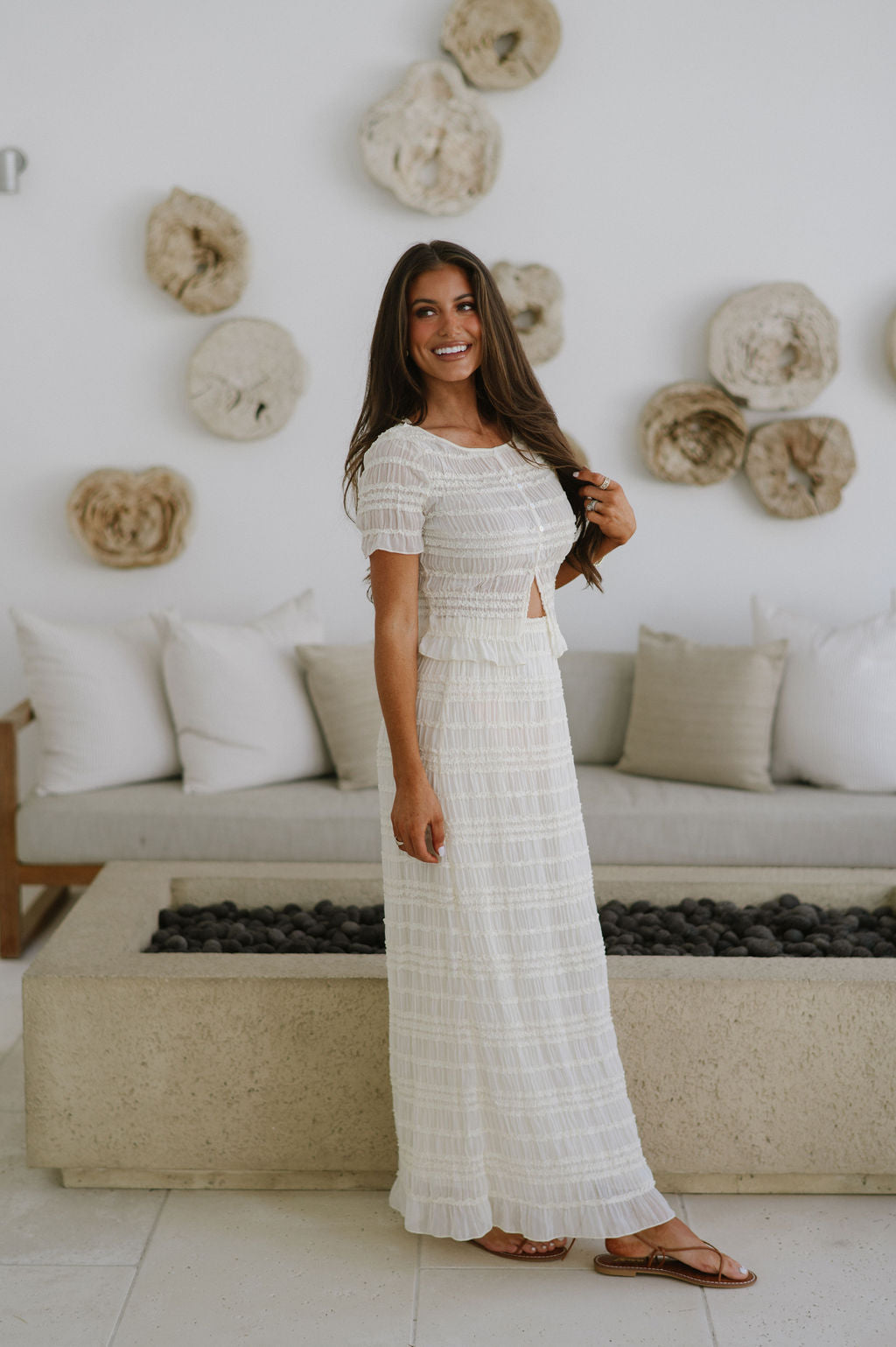 Honeymoon Pleated Skirt Set