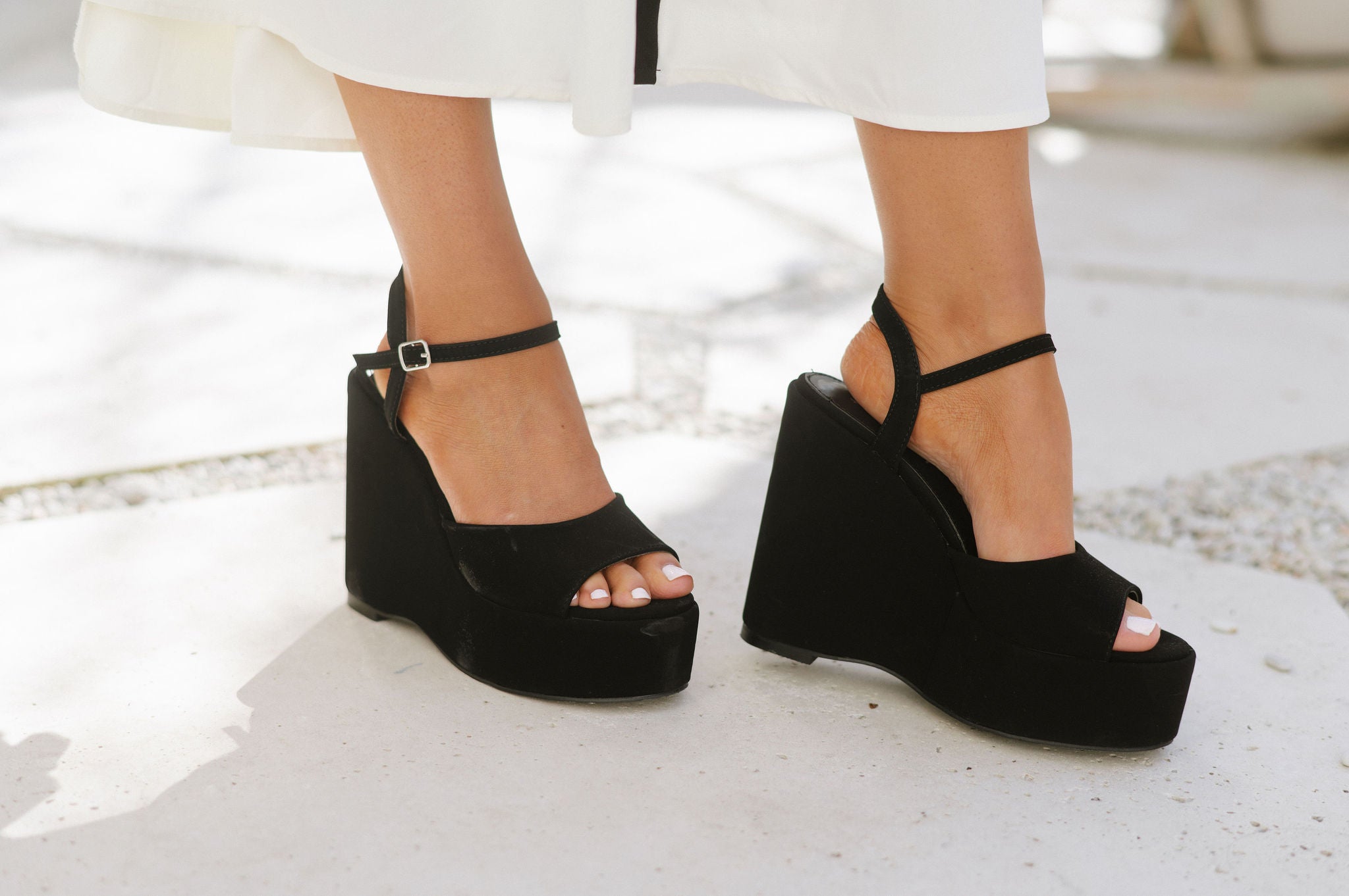 Bratty Wedge-Black