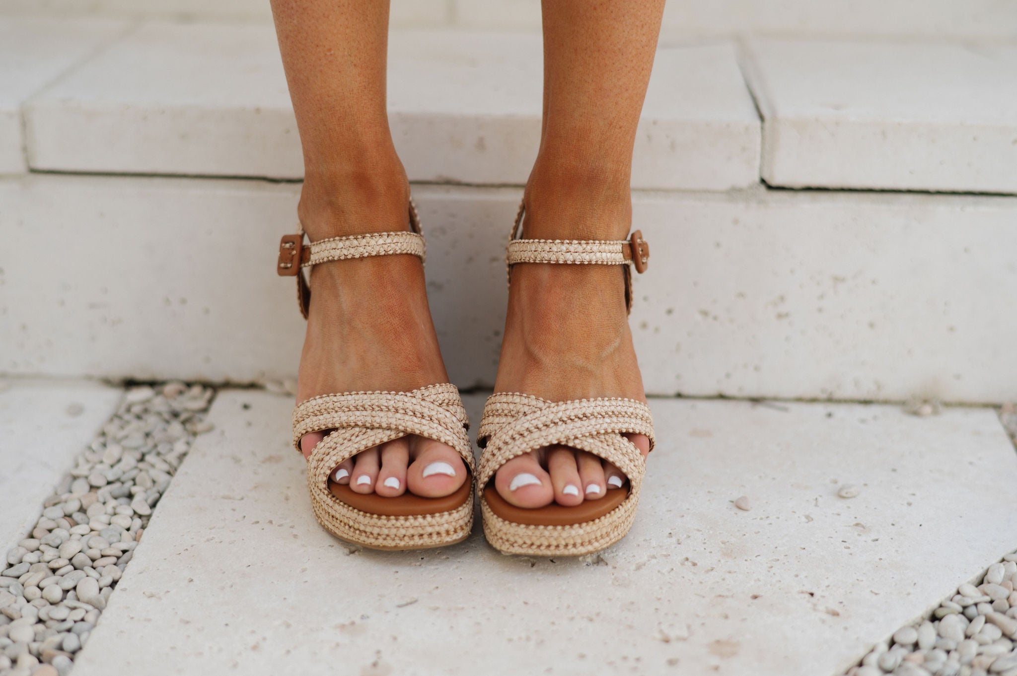 Yara Heels-Raffia/Tan