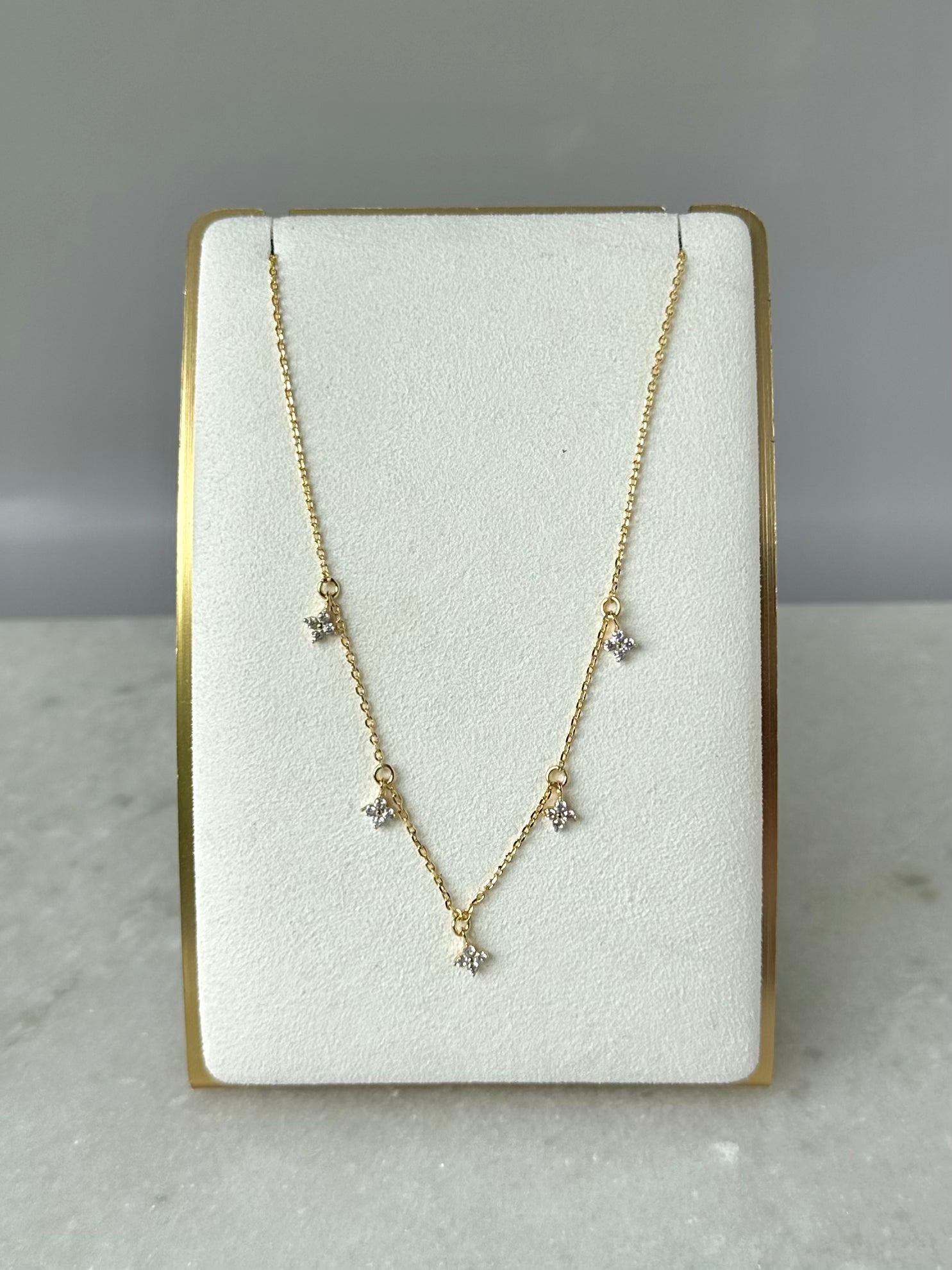 Stoney Pendant Necklace-Gold