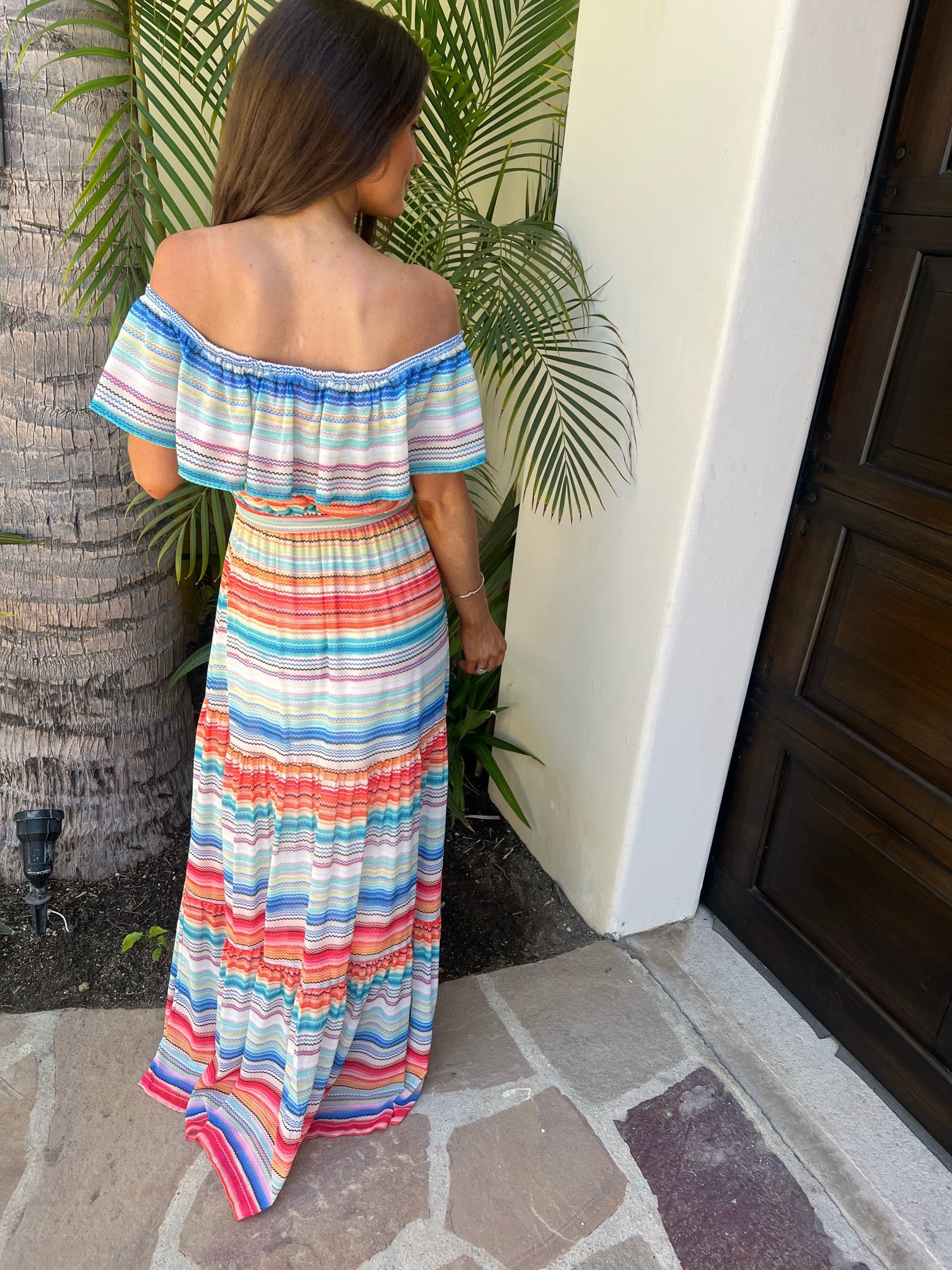 Cantina Striped Maxi Dress