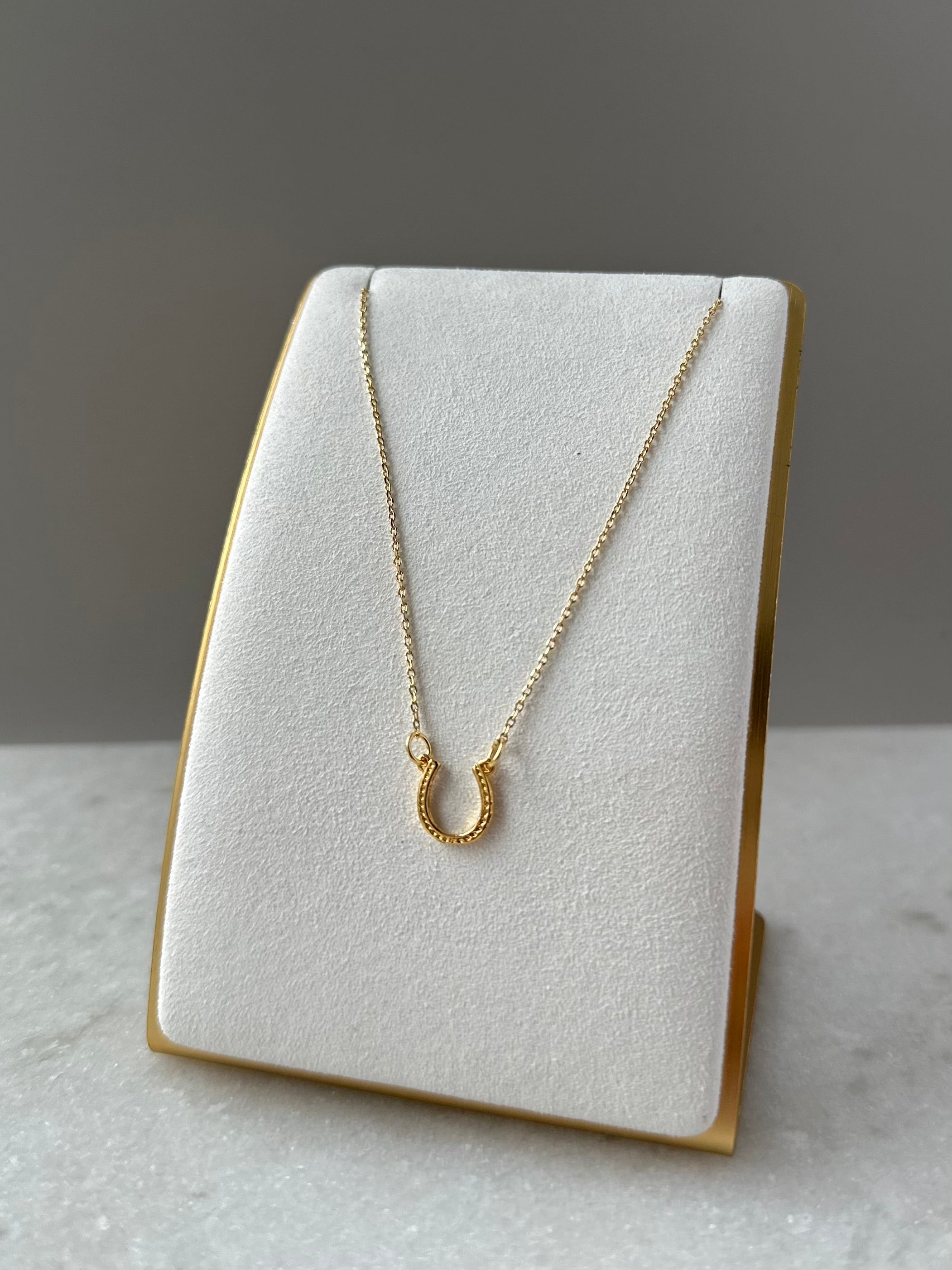 Horseshoe Necklace- Gold