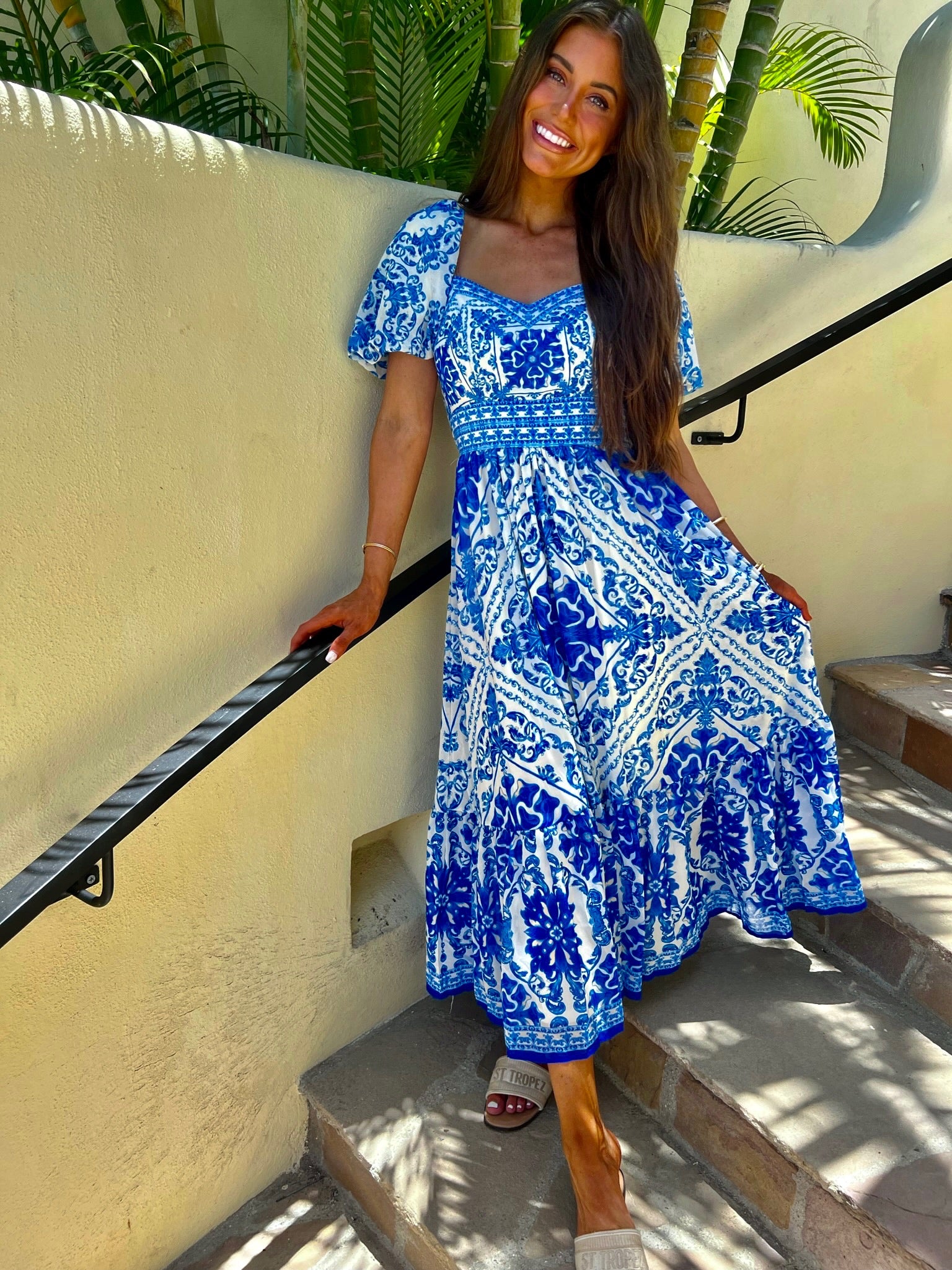 Azul Floral Maxi Dress