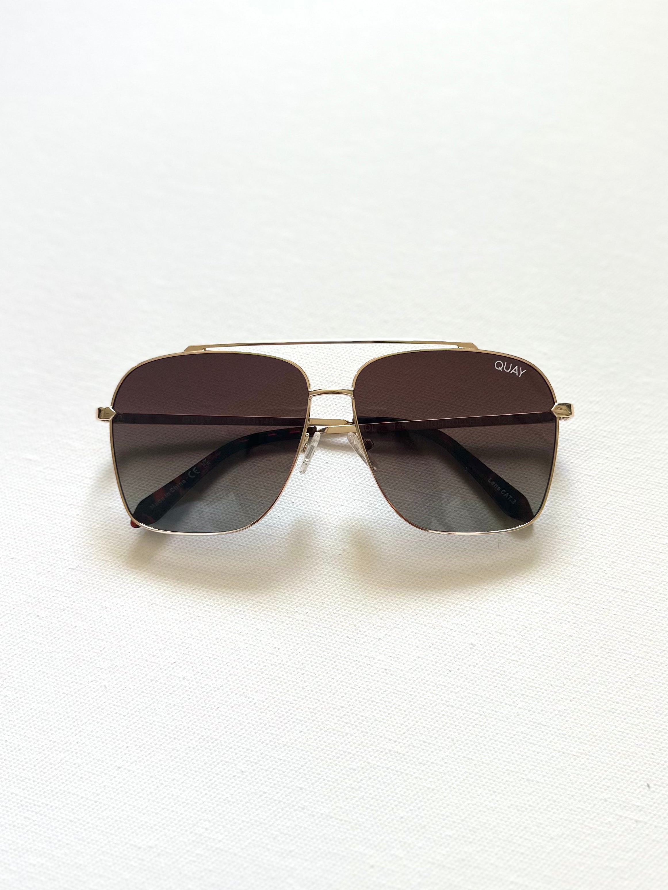 High Roller Polarized Sunglasses- Gold/Brown