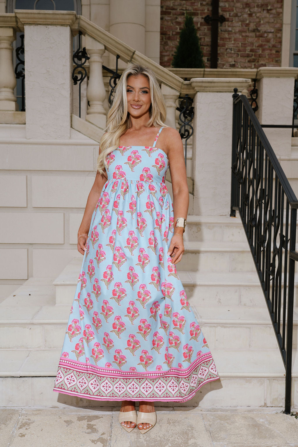 Harmonie Floral Maxi Dress-Multi